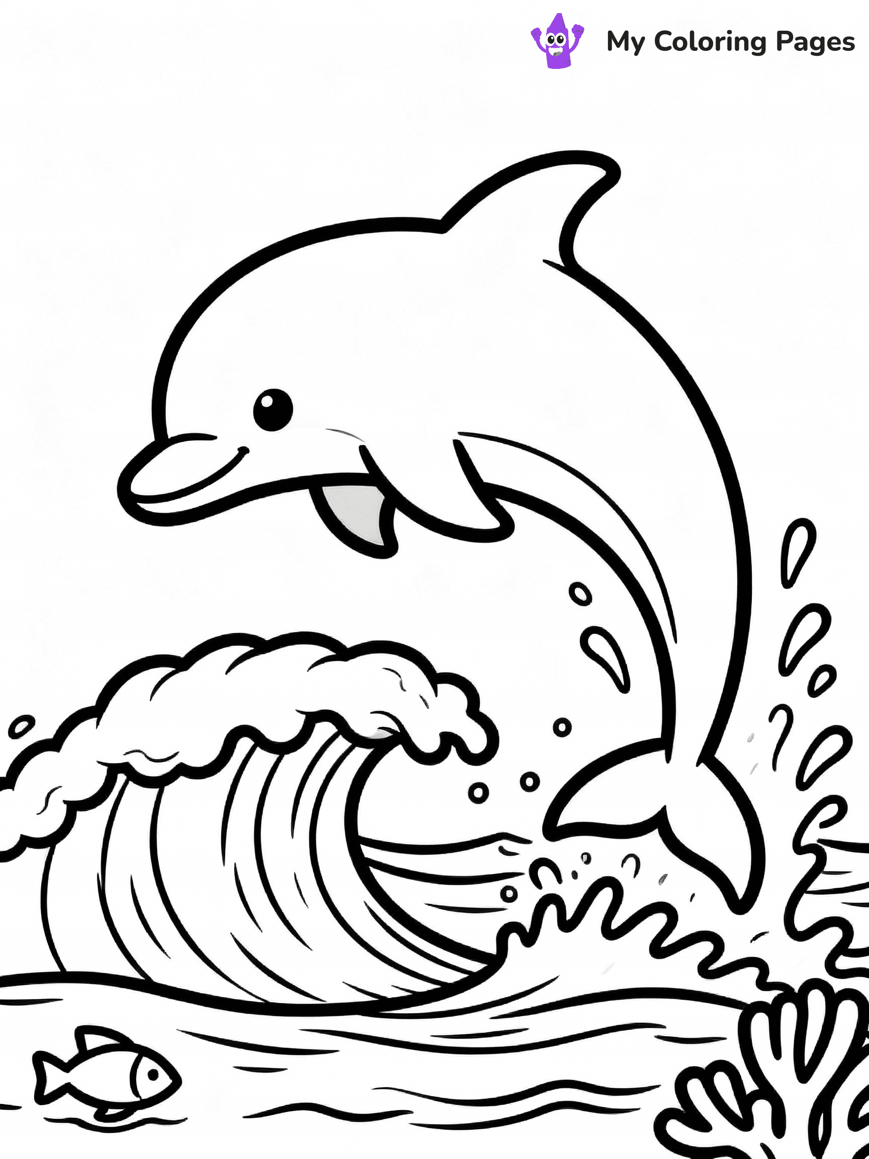 Dolphin Coloring Pages - 30