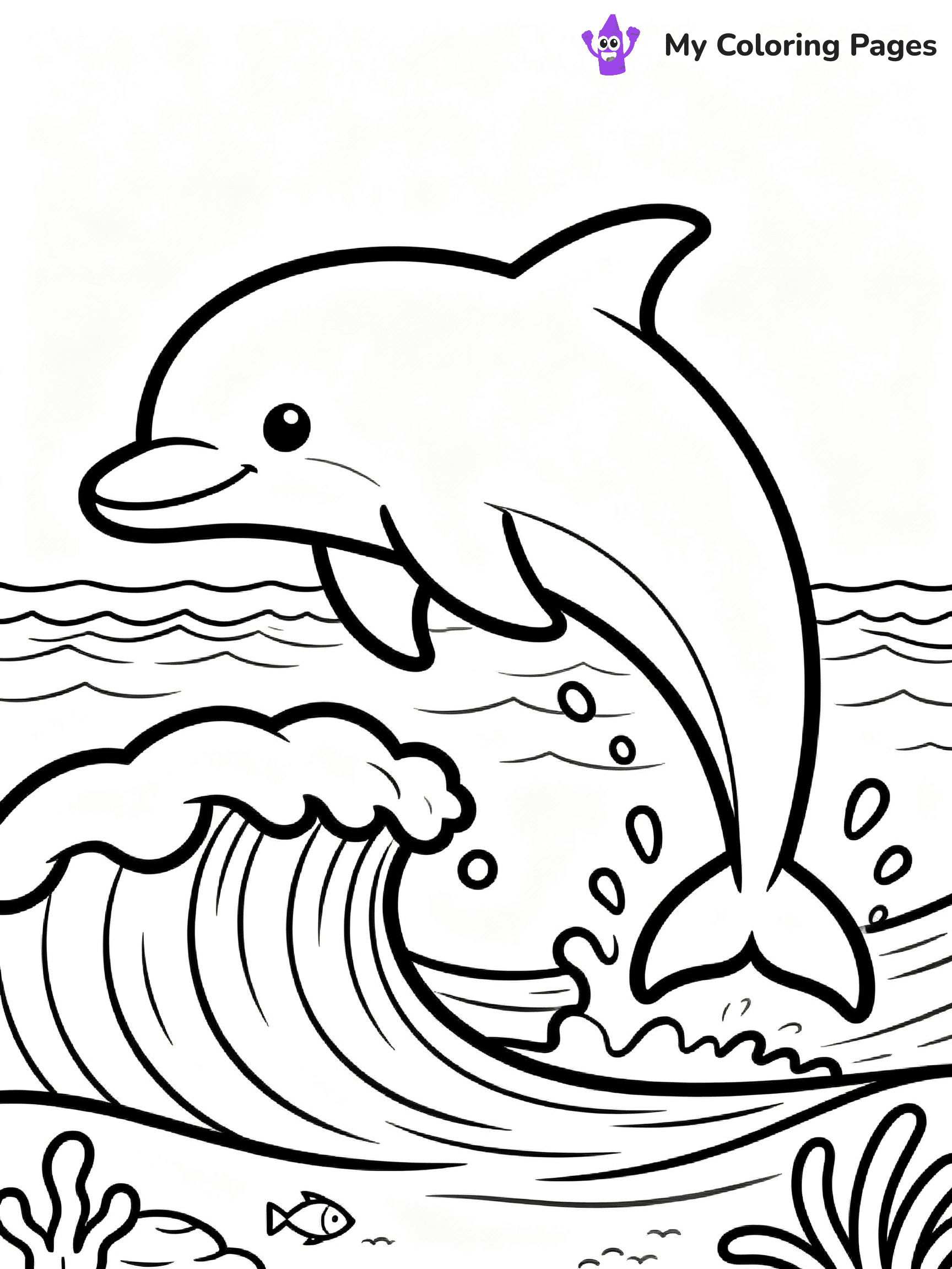 Dolphin Coloring Pages - 27