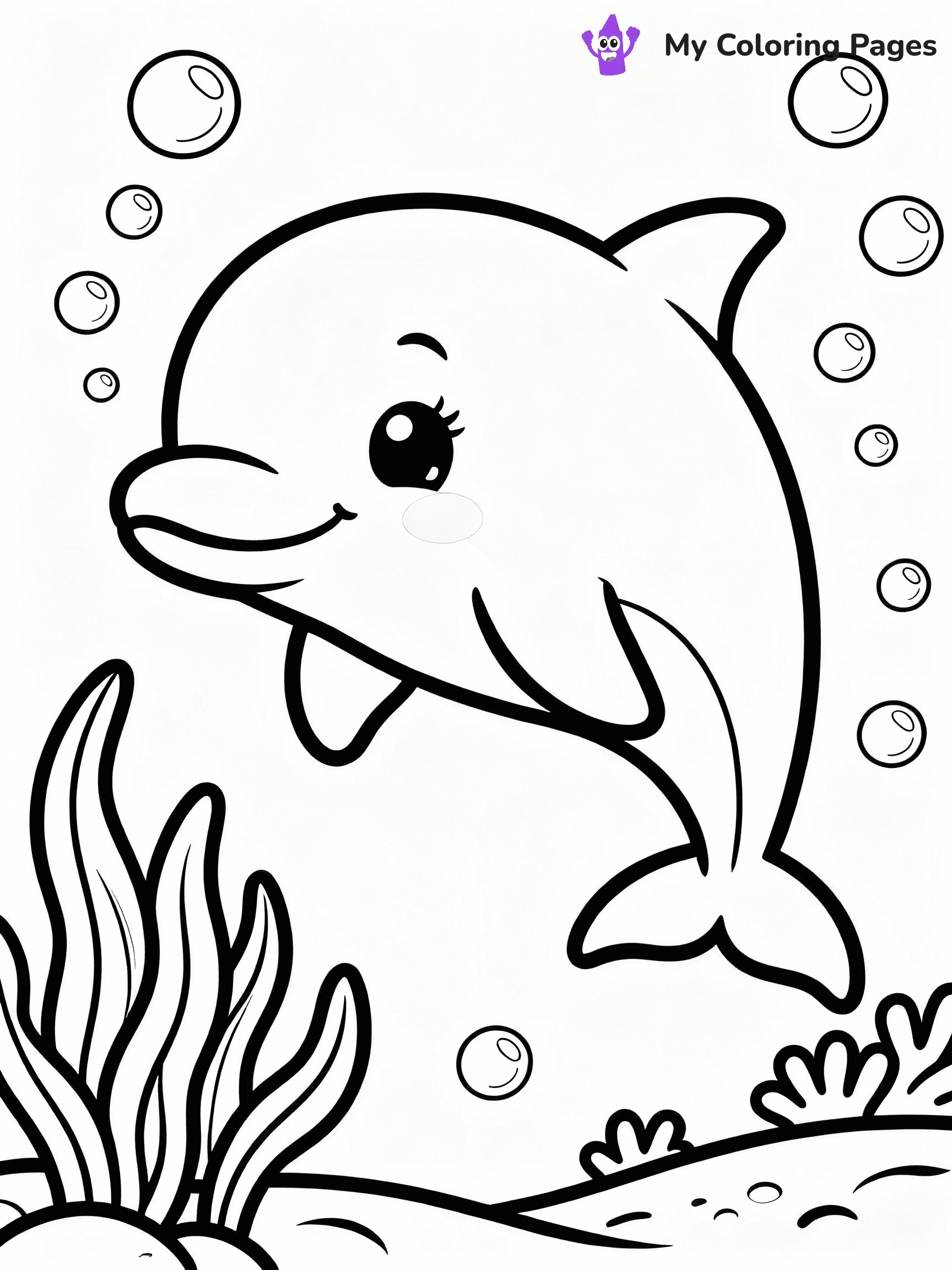 Dolphin Coloring Pages - 23