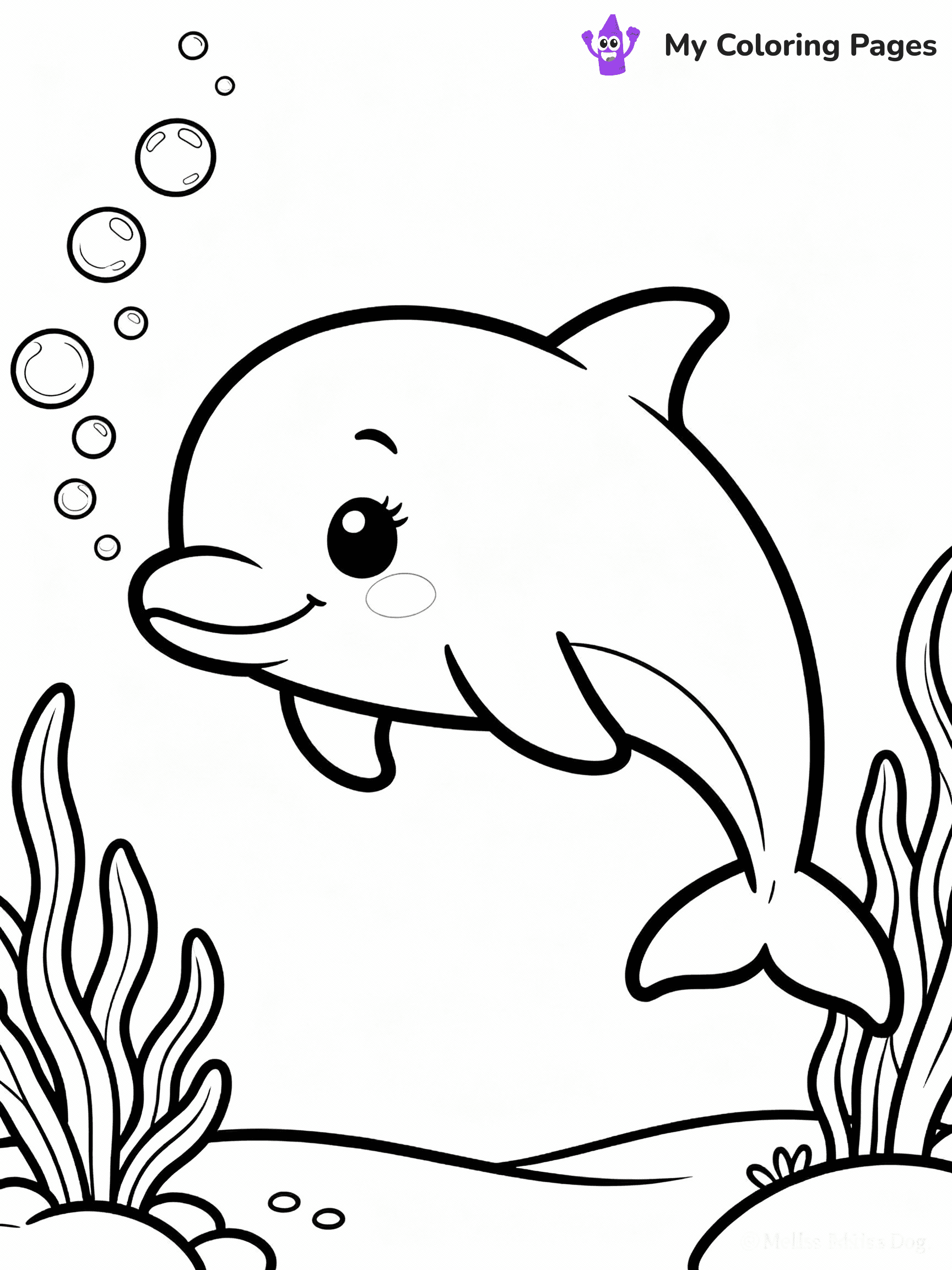 Dolphin Coloring Pages - 17