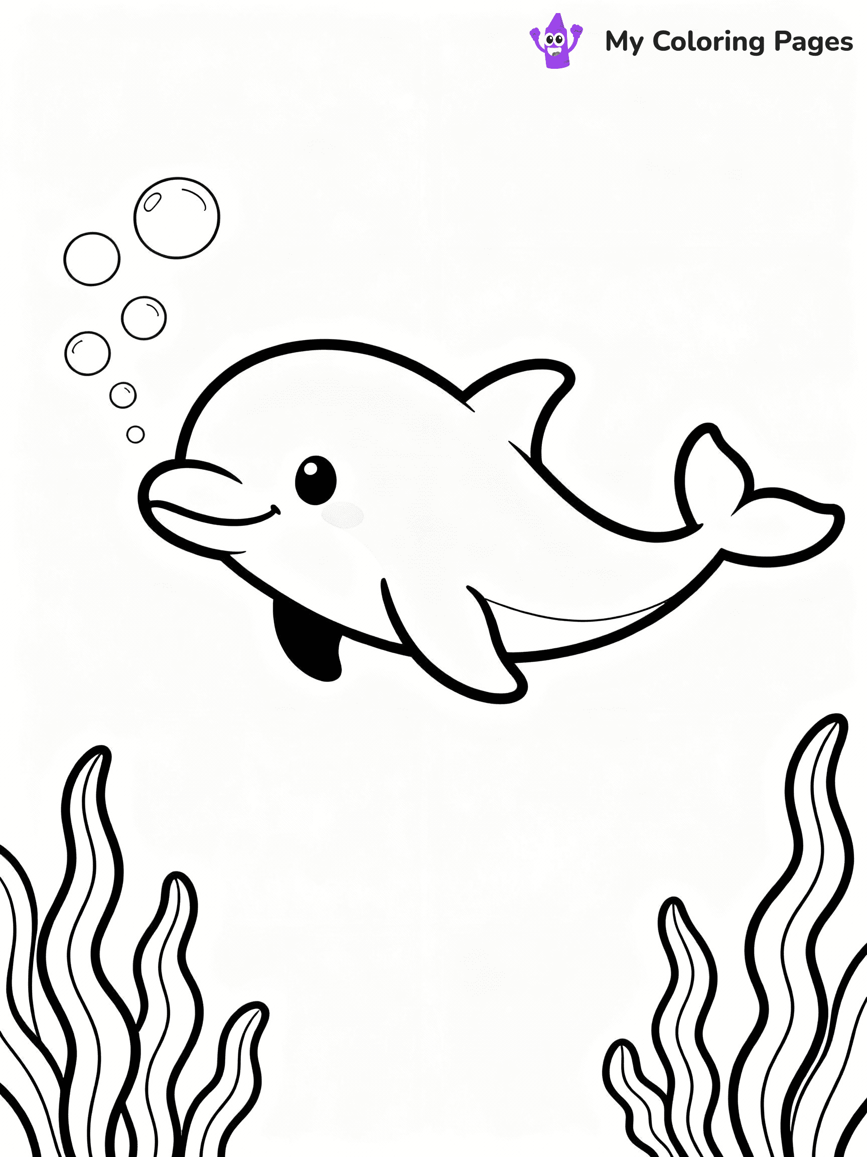 Dolphin Coloring Pages - 12