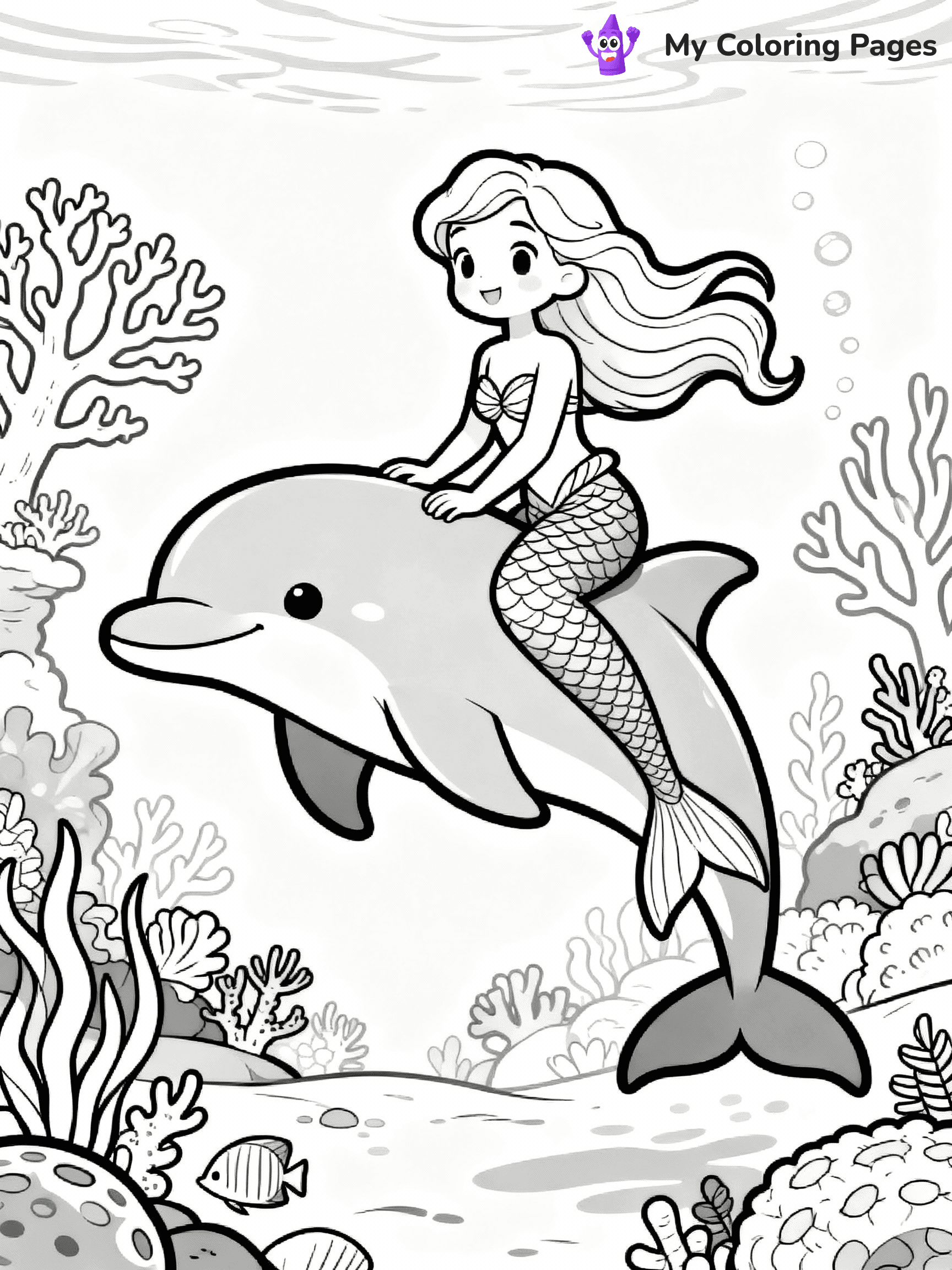 Dolphin Coloring Pages - 10