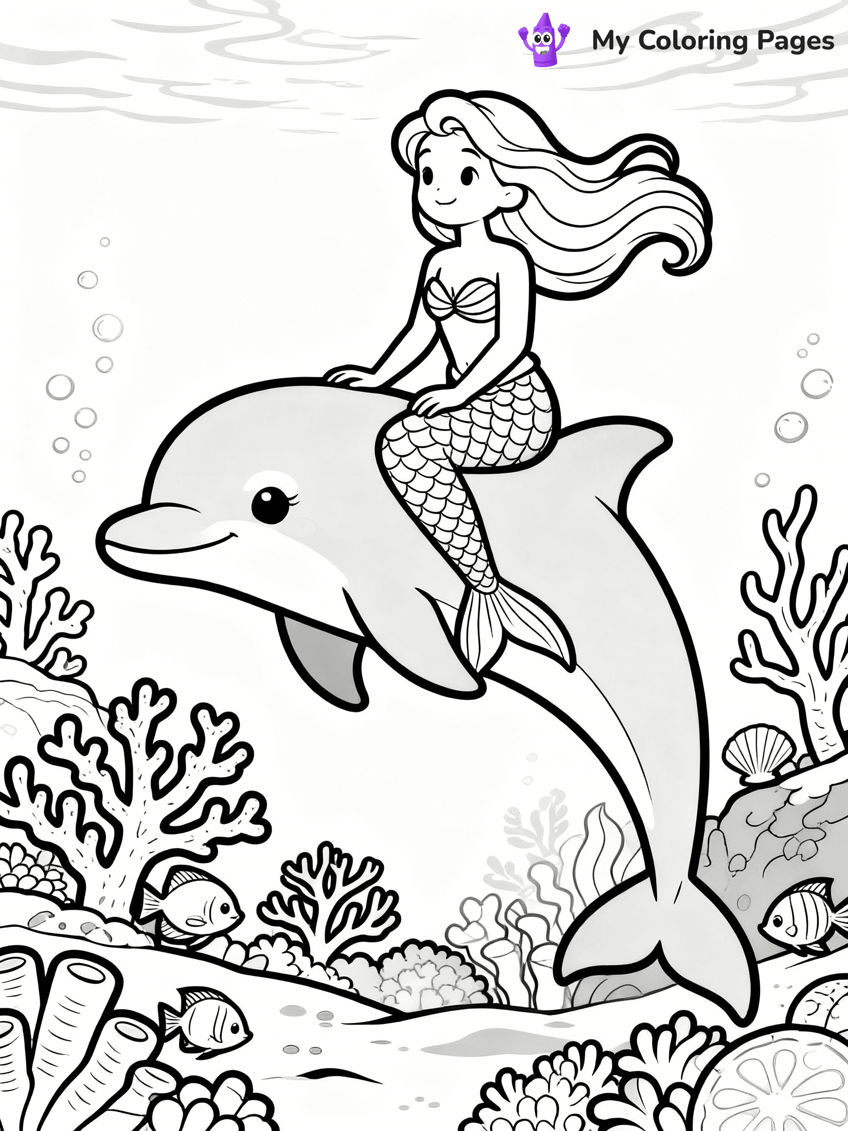 Dolphin Coloring Pages - 9