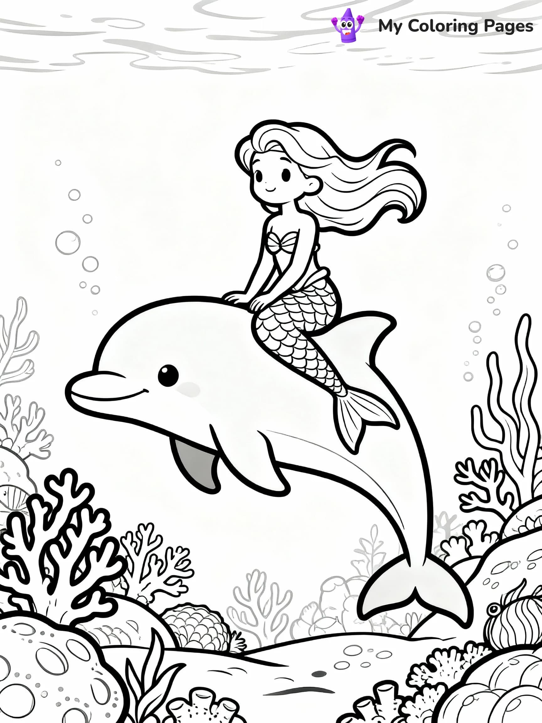 Dolphin Coloring Pages - 8