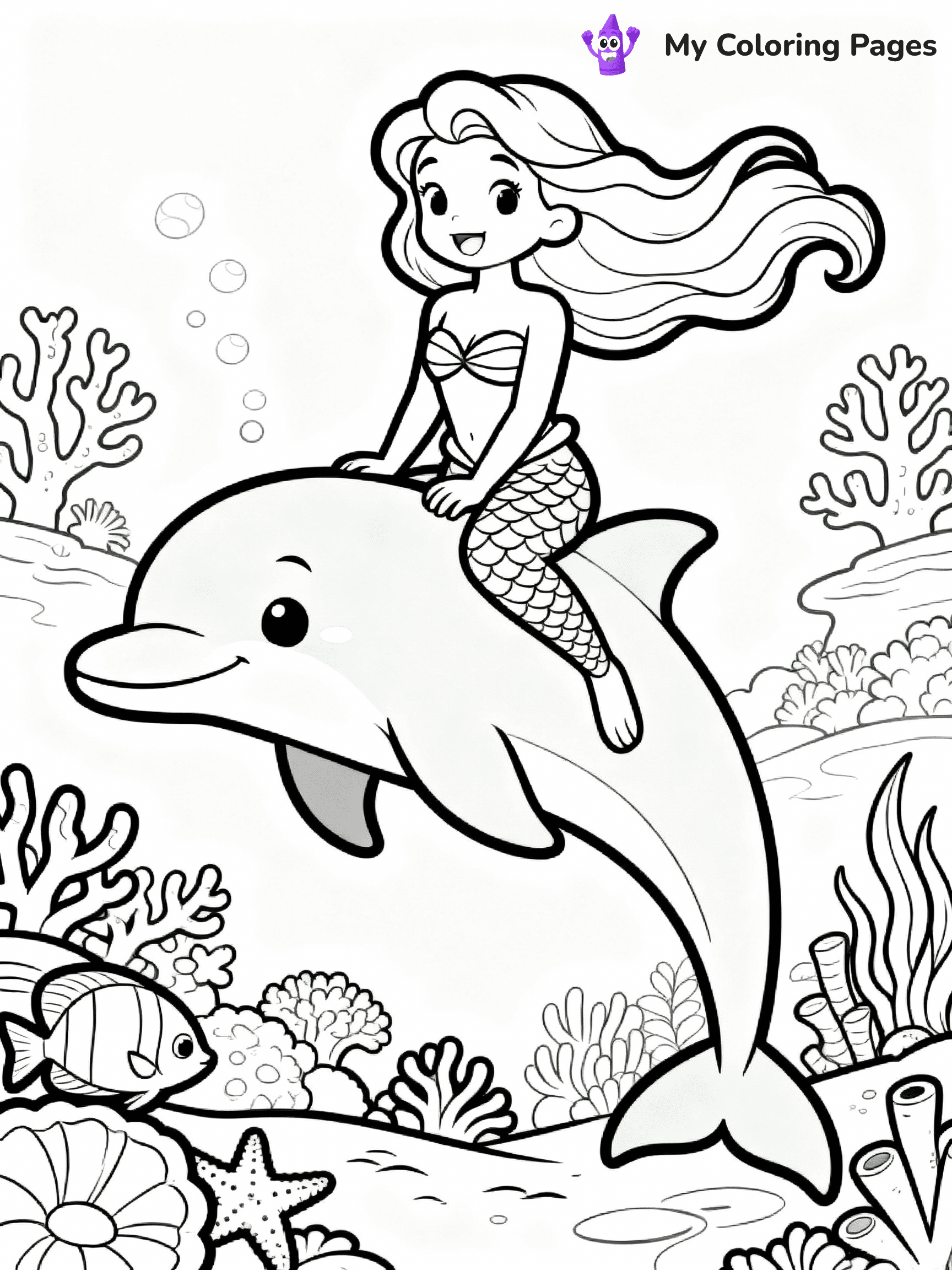 Dolphin Coloring Pages - 6