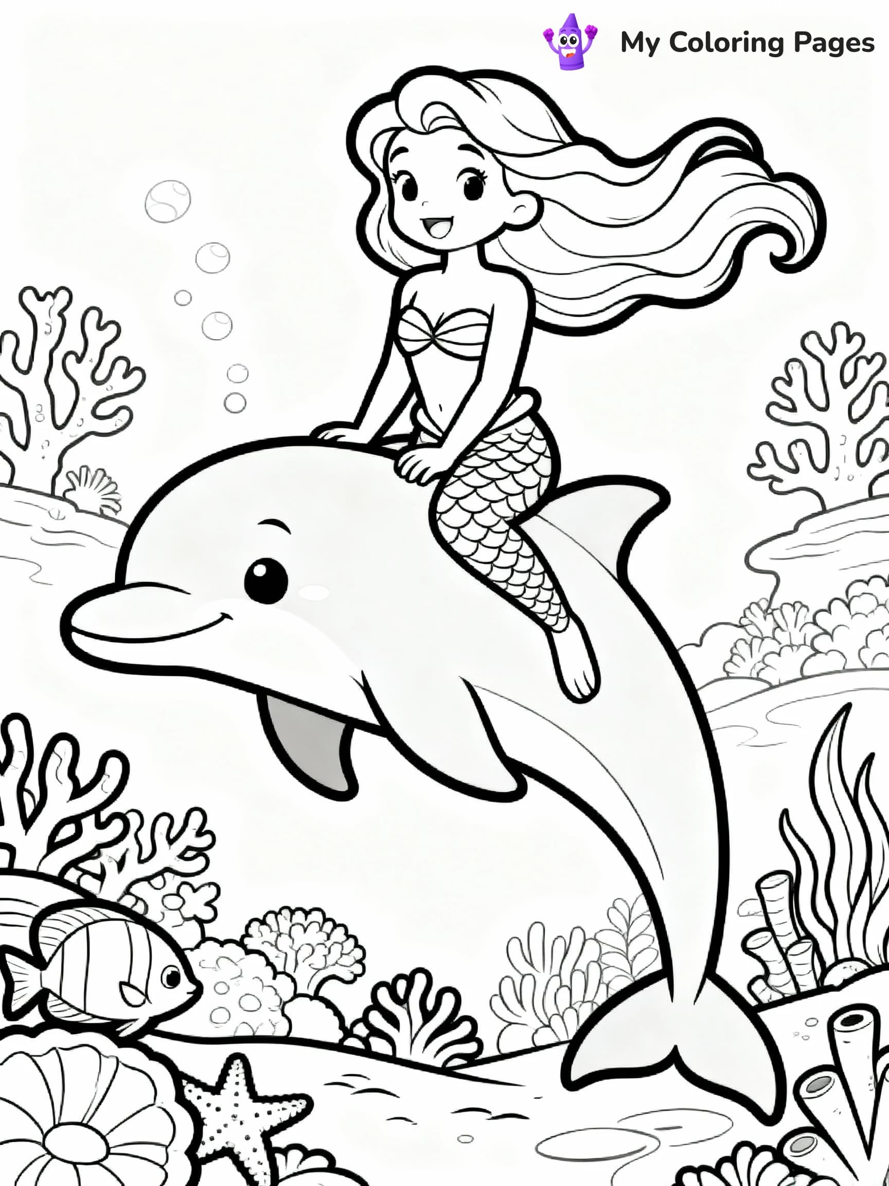Dolphin Coloring Pages - 6