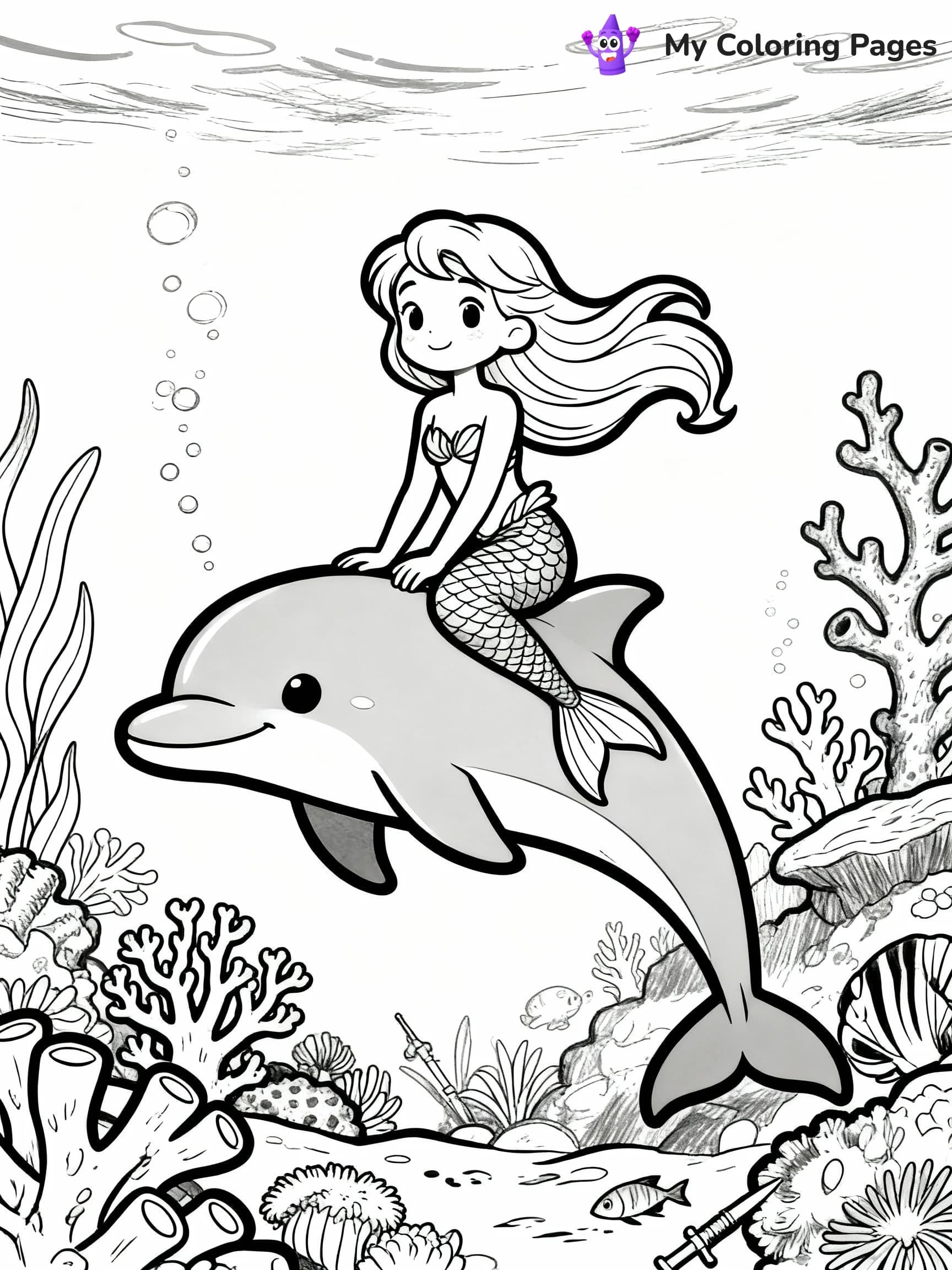 Dolphin Coloring Pages - 5