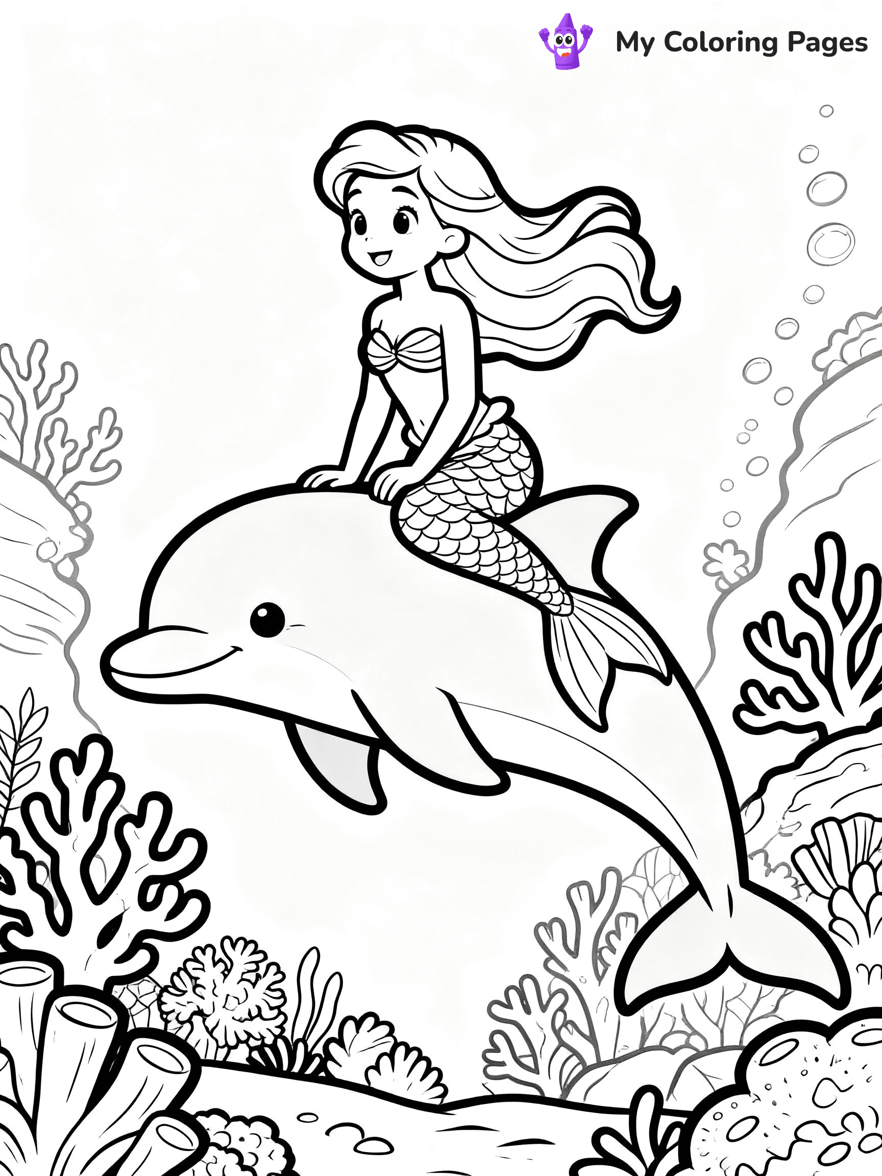 Dolphin Coloring Pages - 4