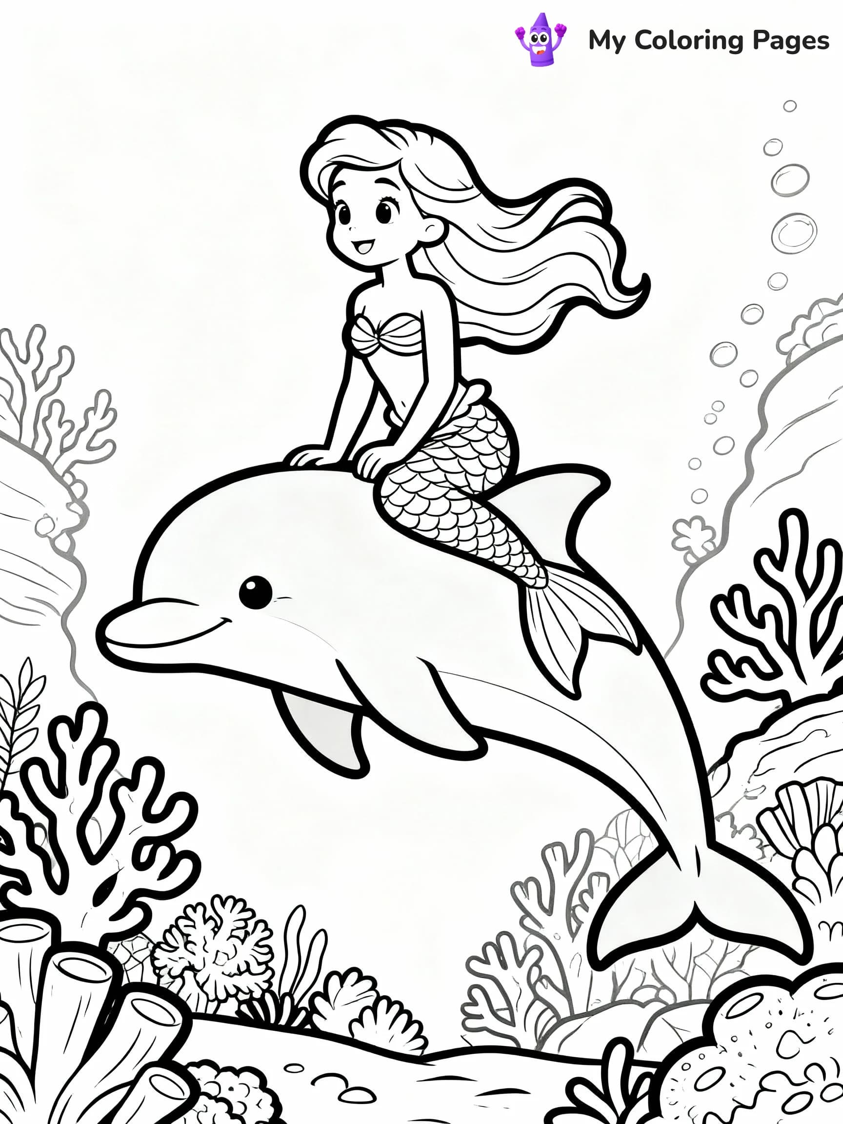 Dolphin Coloring Pages - 4