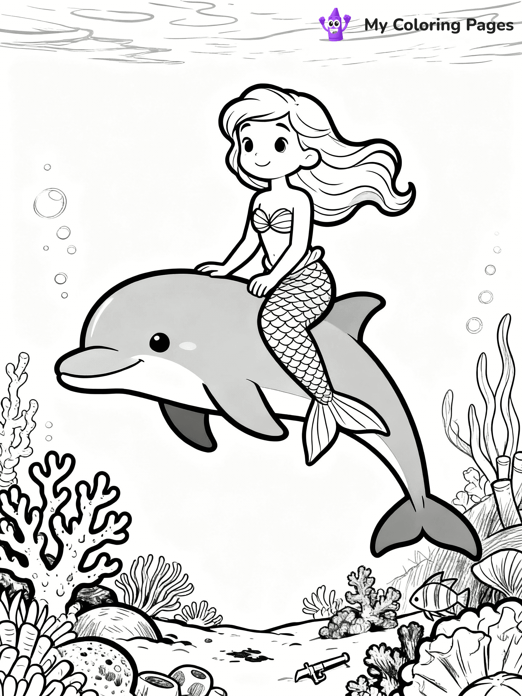 Dolphin Coloring Pages - 3