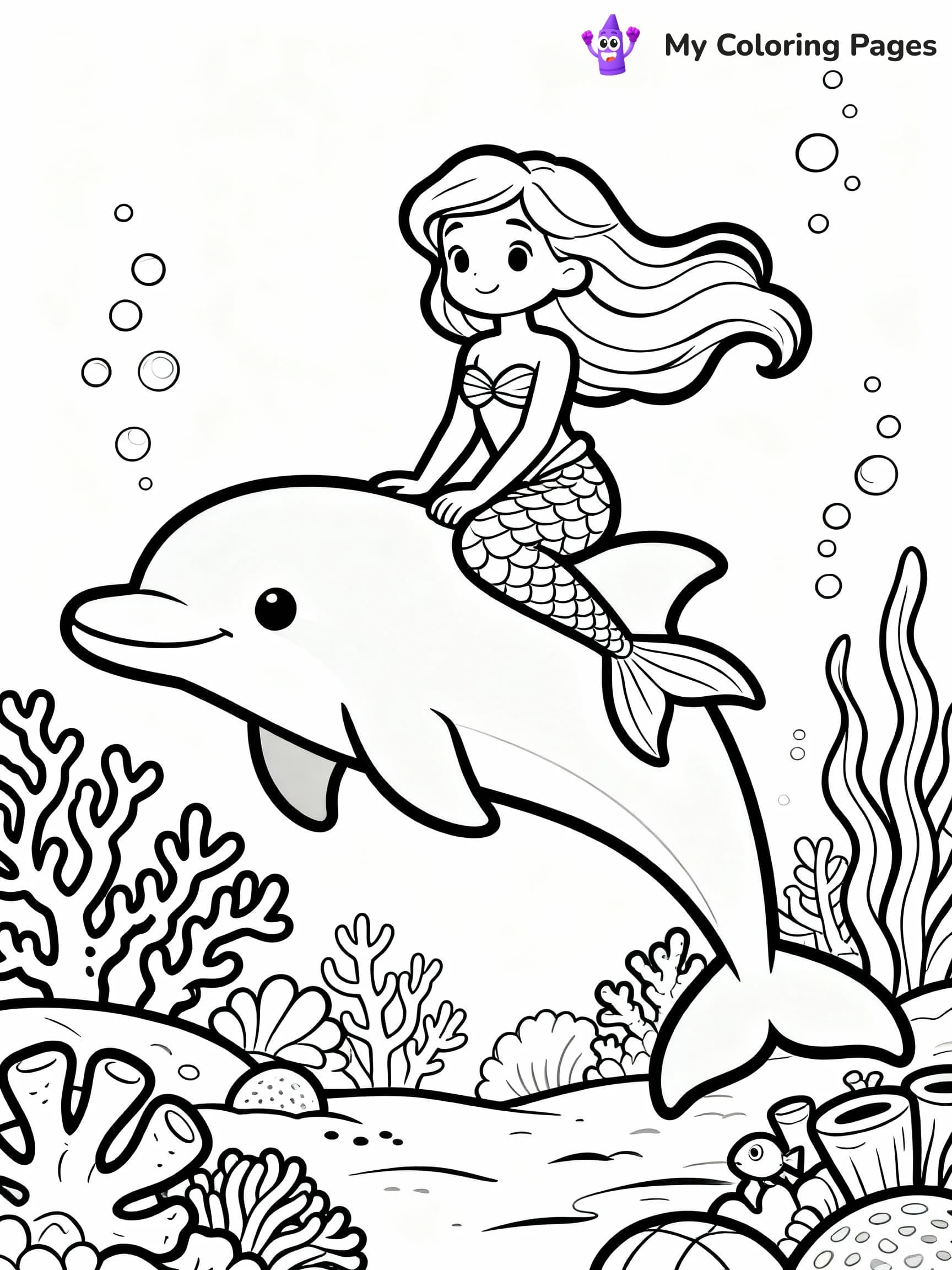Dolphin Coloring Pages - 2