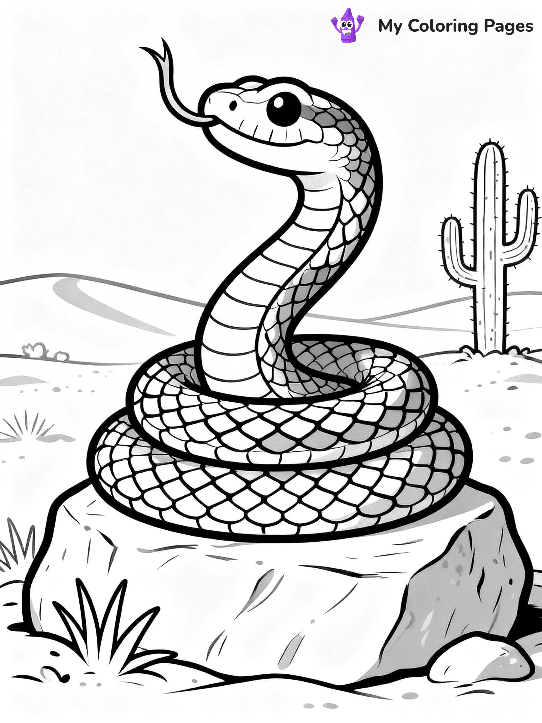Rattlesnake Coloring Pages - 23