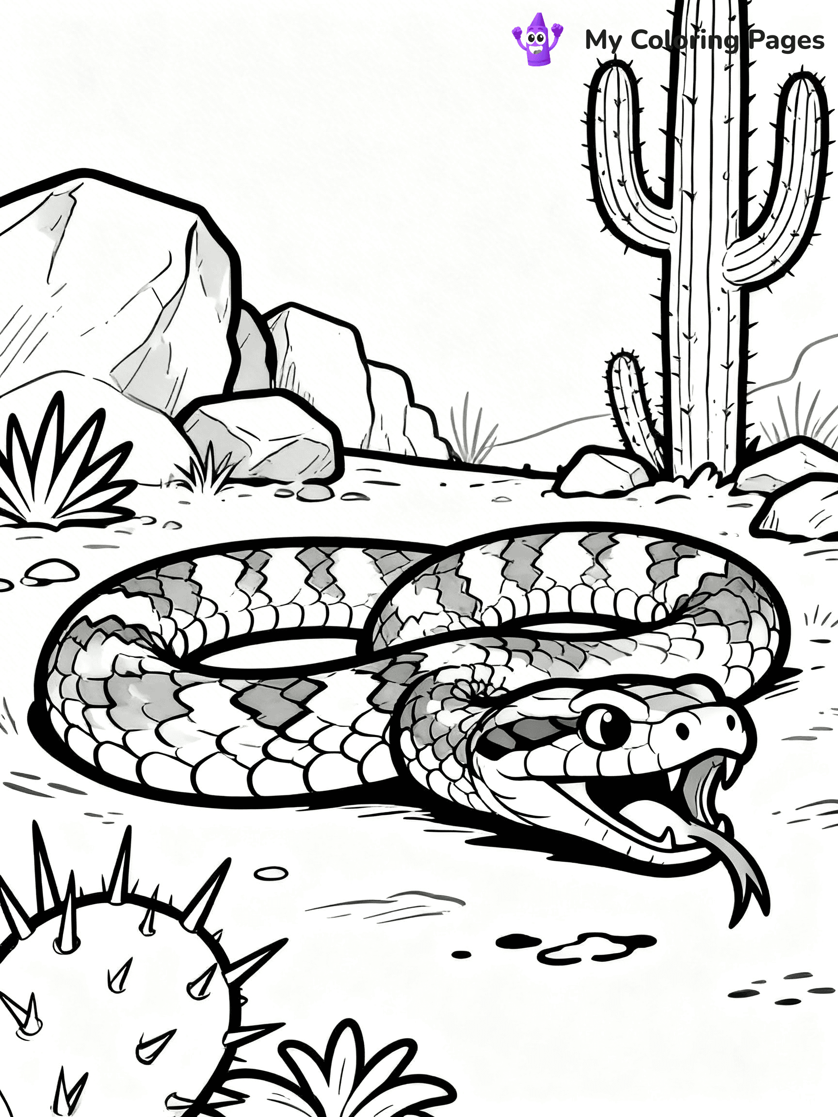 Rattlesnake Coloring Pages - 7