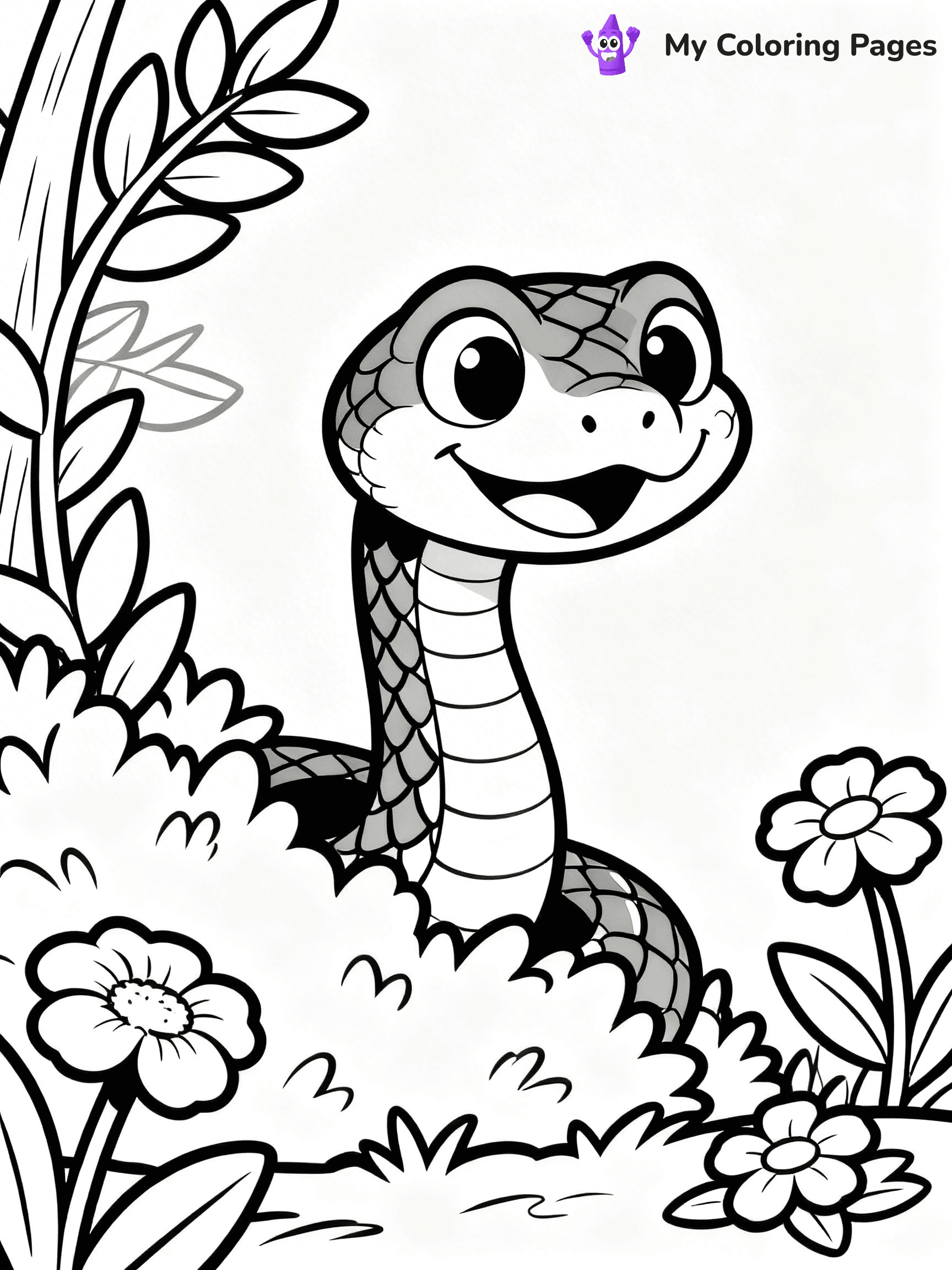 Rattlesnake Coloring Pages - 1