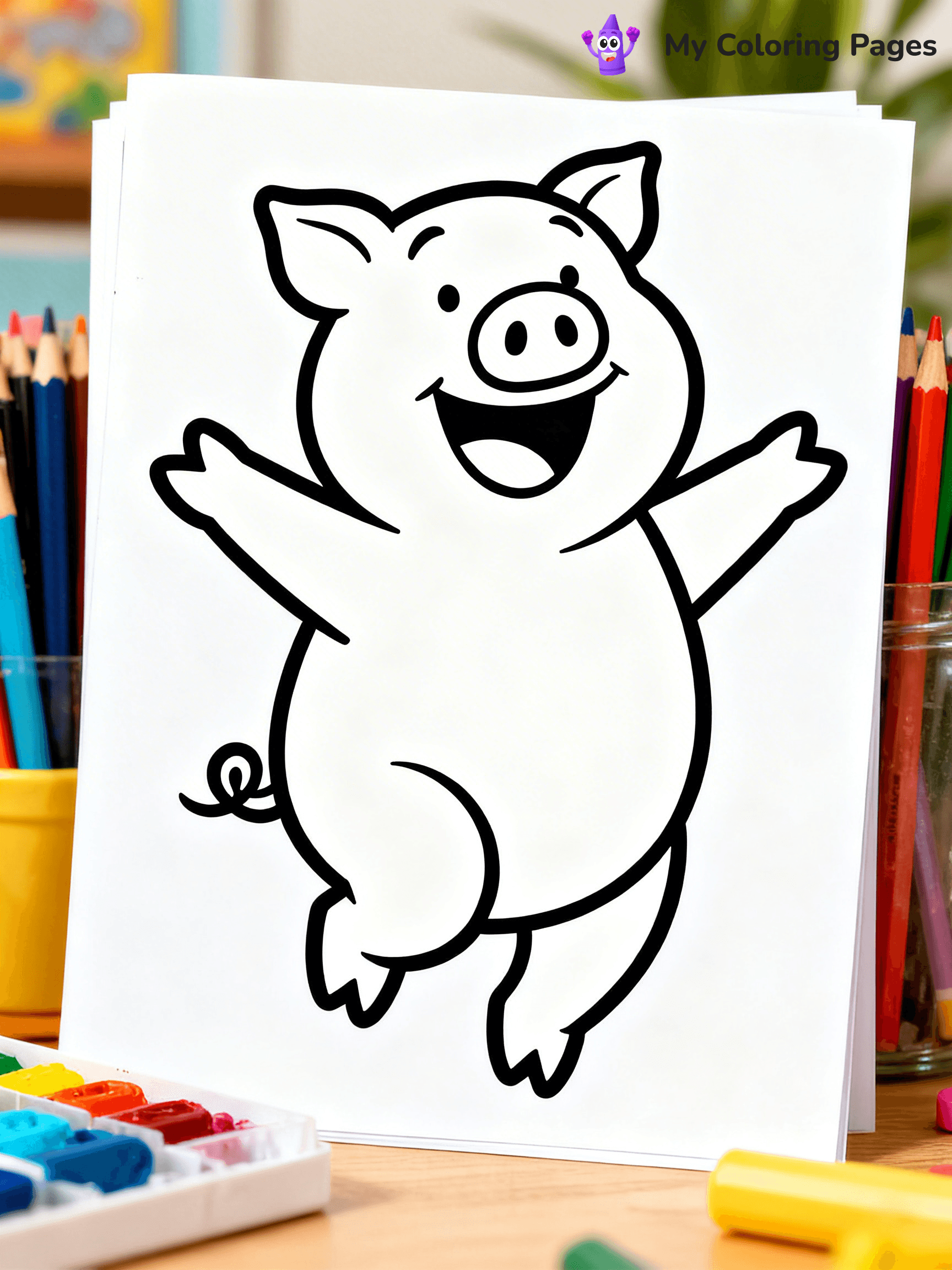 Elephant and Piggie Coloring Pages - 27