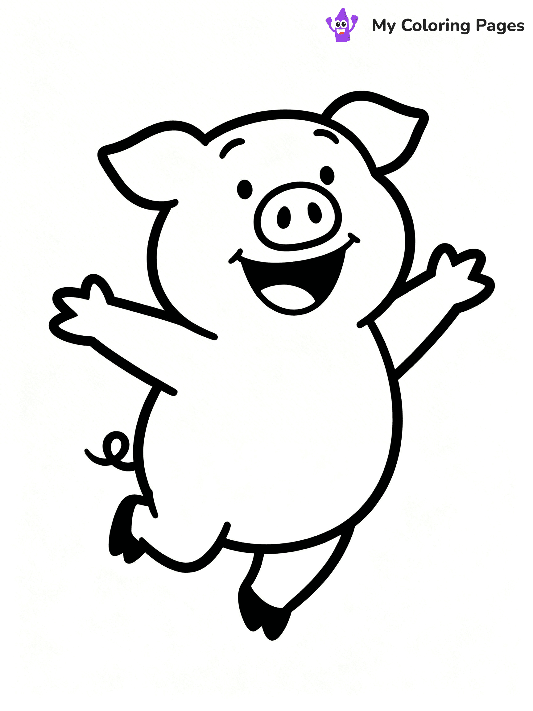 Elephant and Piggie Coloring Pages - 24