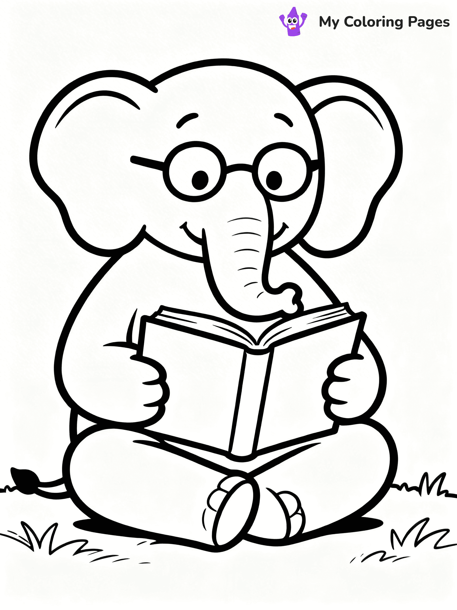 Elephant and Piggie Coloring Pages - 17