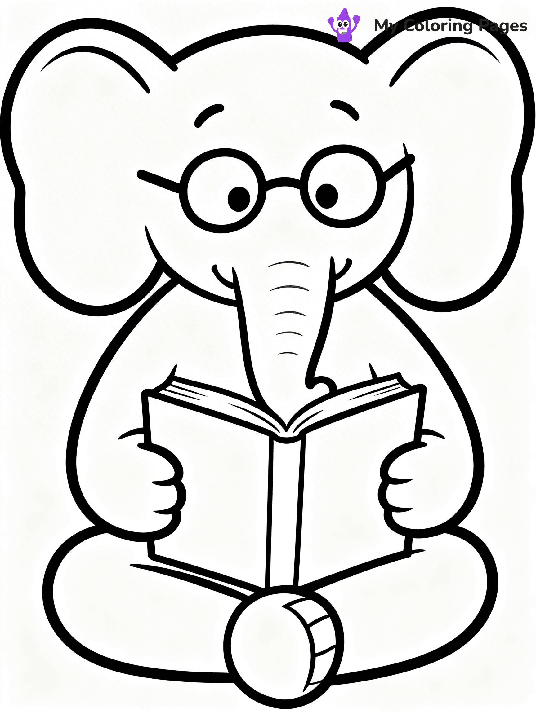 Elephant and Piggie Coloring Pages - 16