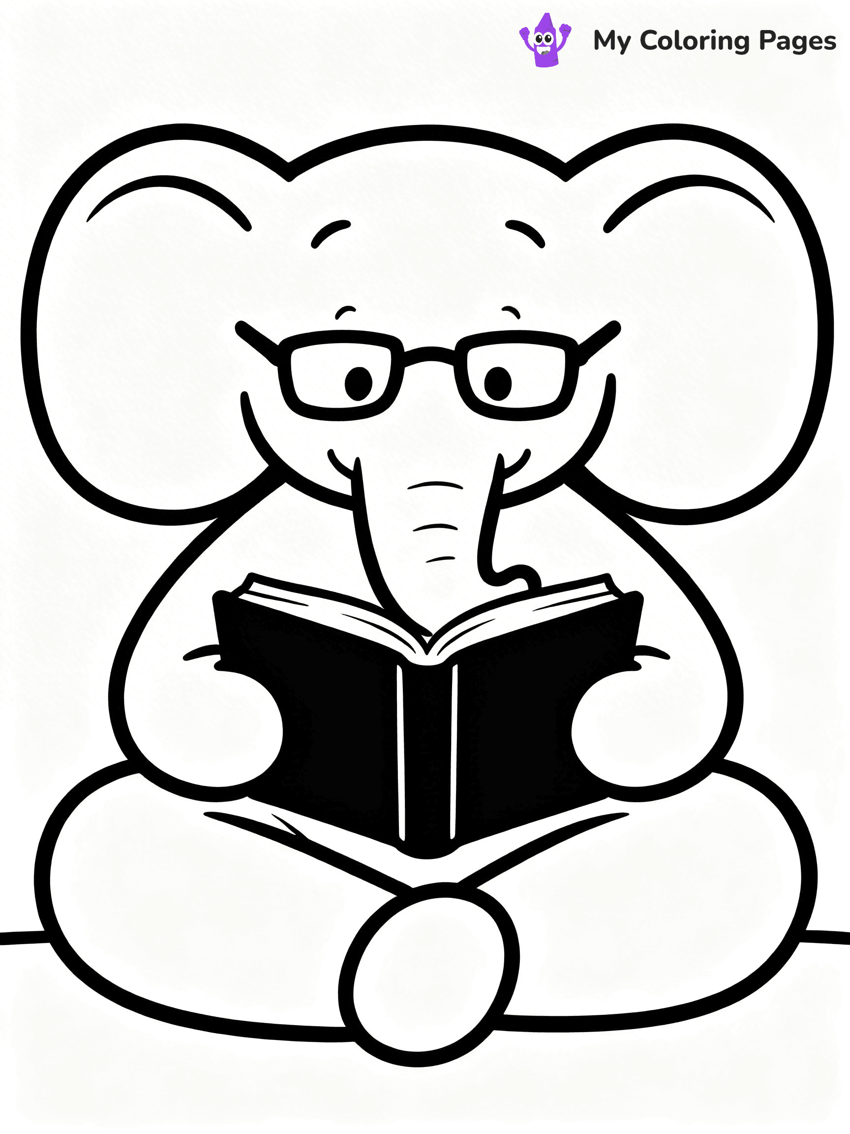 Elephant and Piggie Coloring Pages - 15