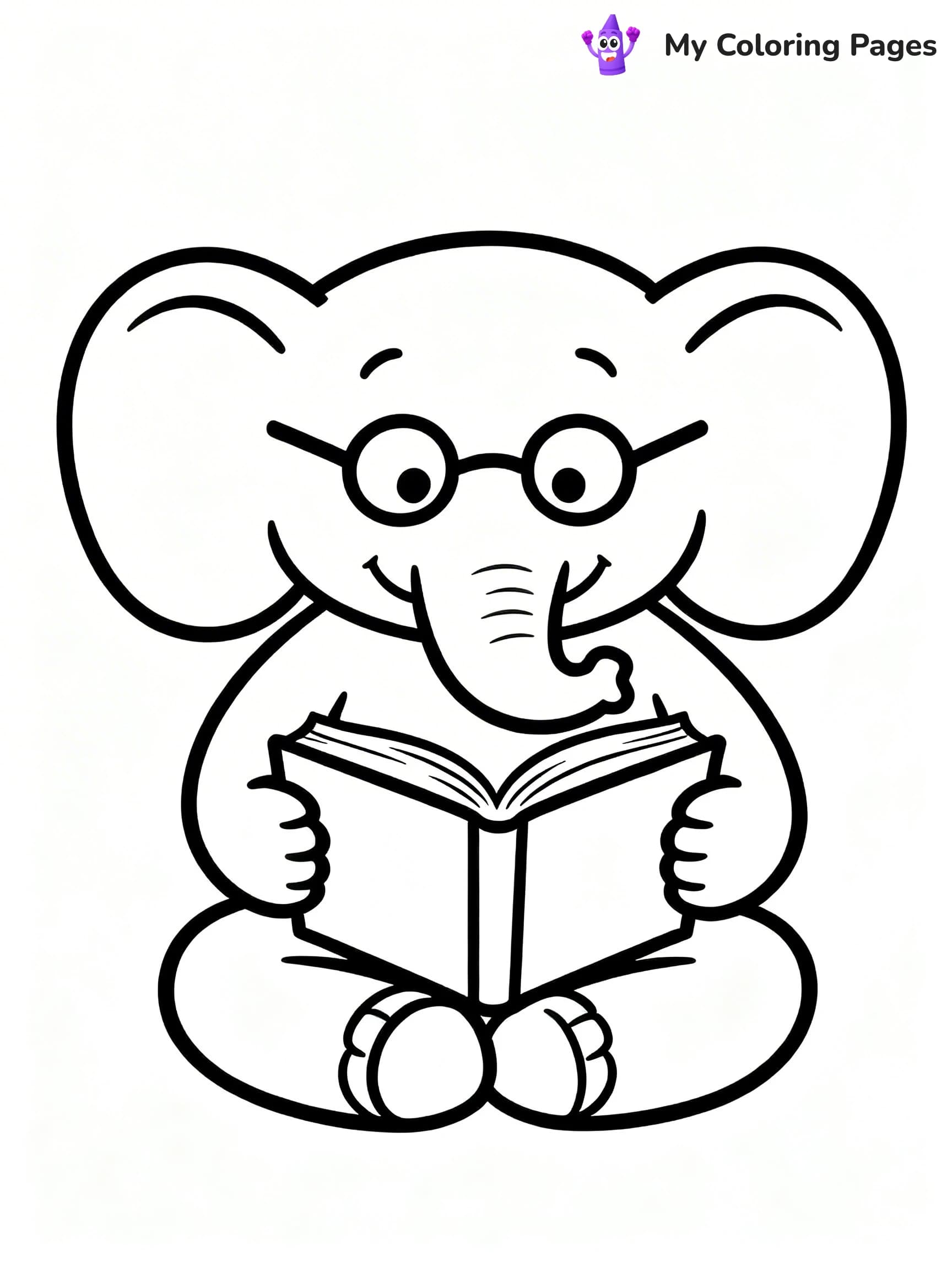 Elephant and Piggie Coloring Pages - 14