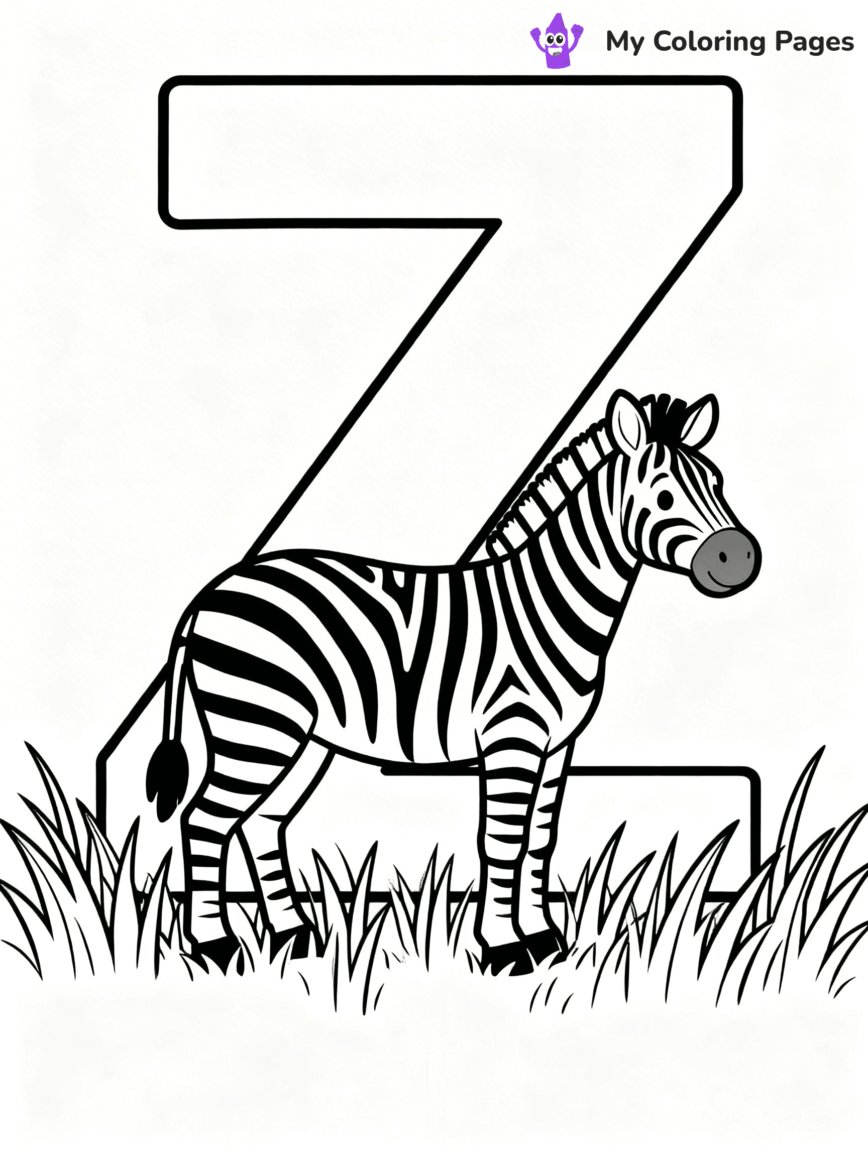 Letter Z Coloring Pages - 63