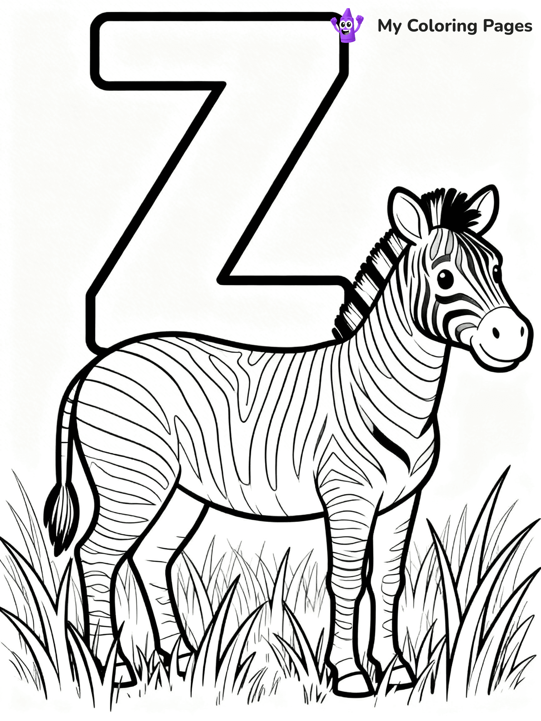 Letter Z Coloring Pages - 61