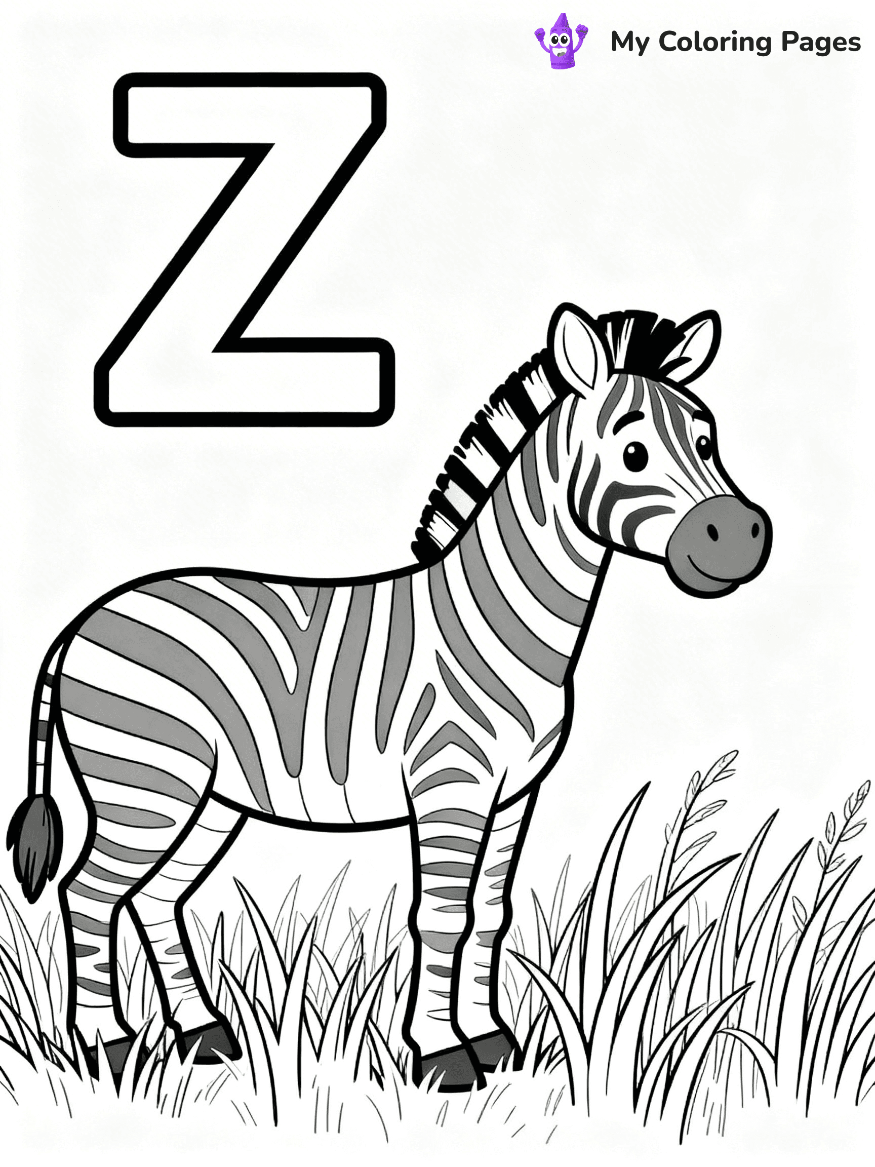 Letter Z Coloring Pages - 60
