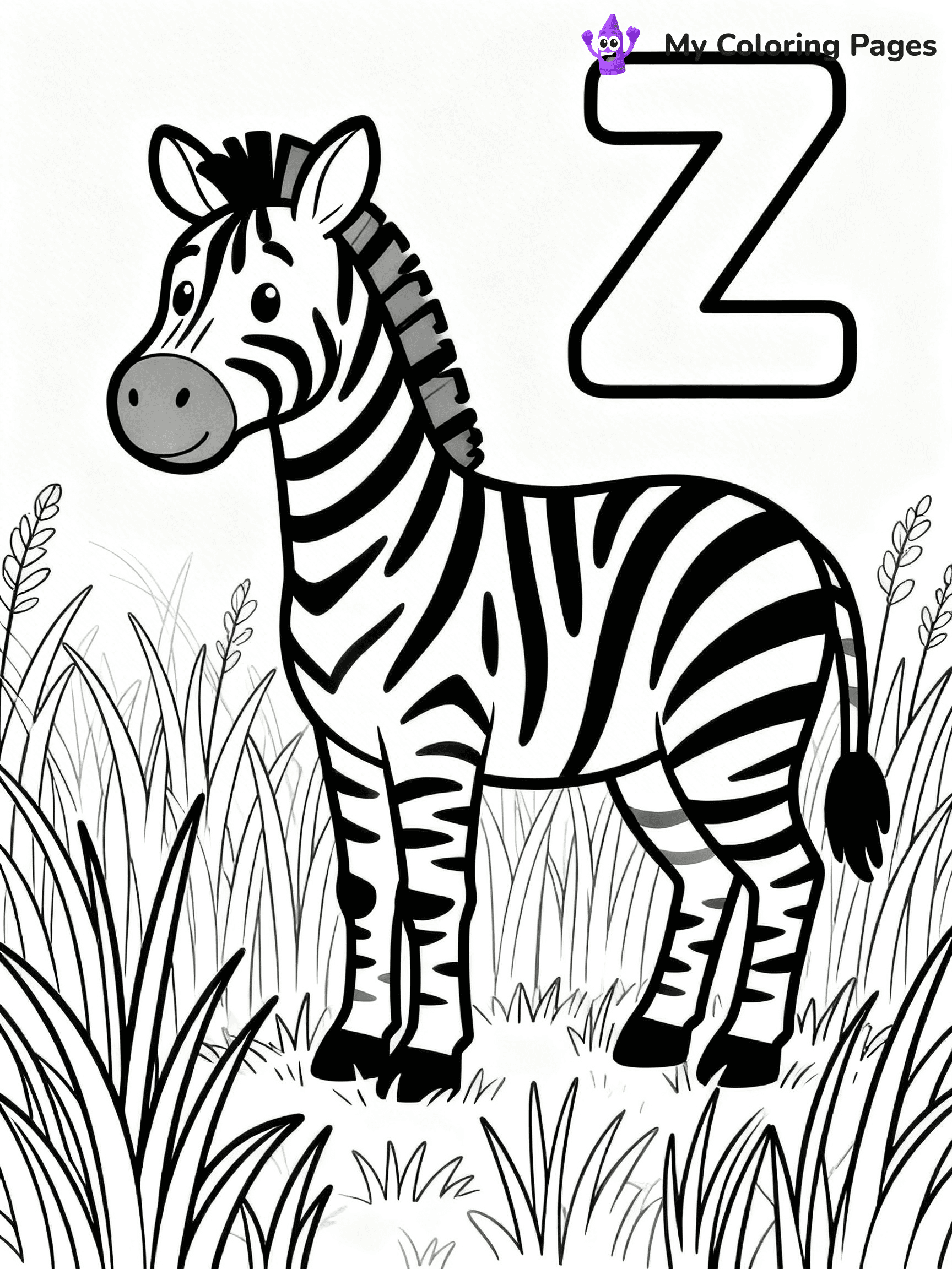 Letter Z Coloring Pages - 59