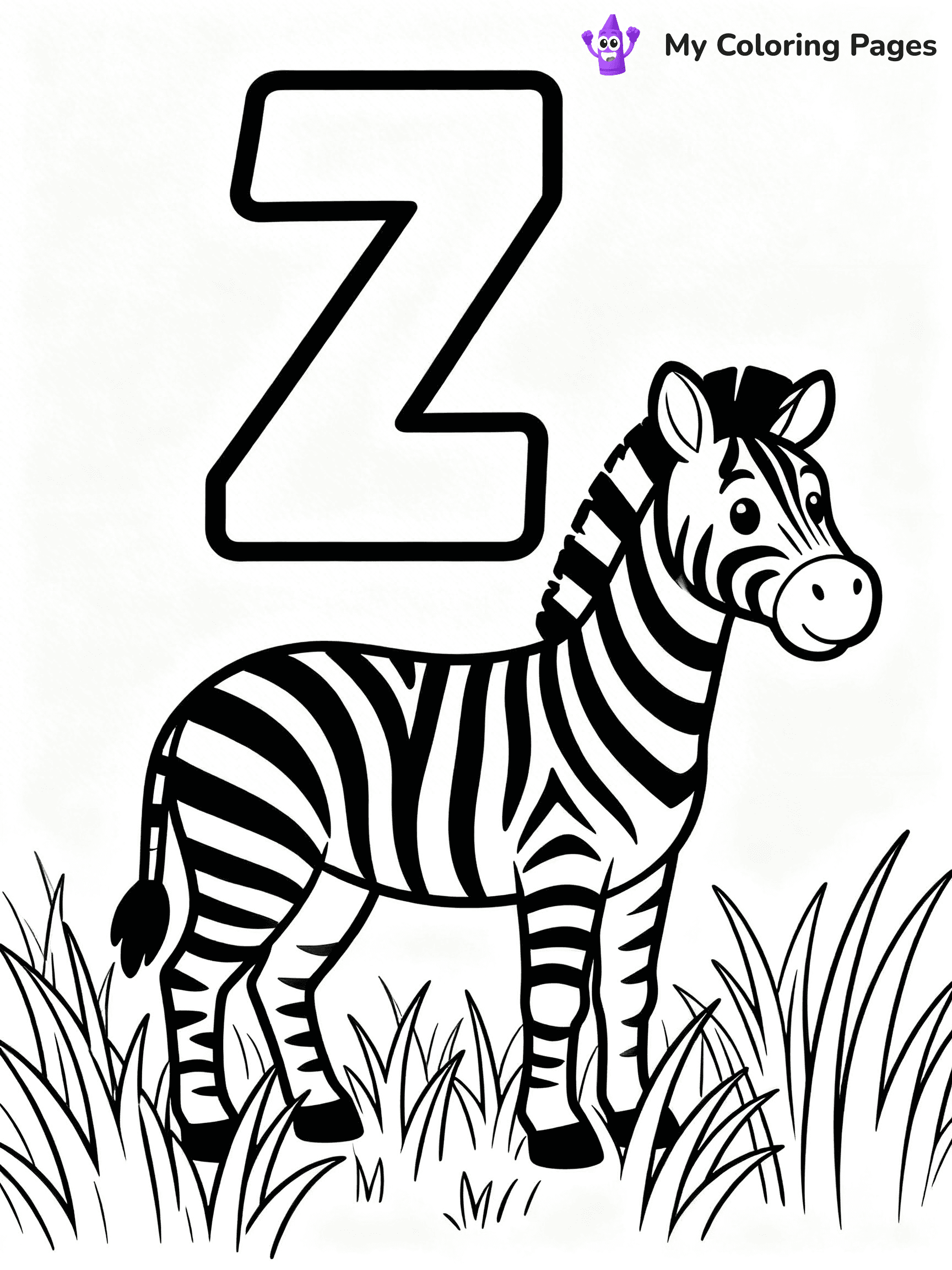 Letter Z Coloring Pages - 58