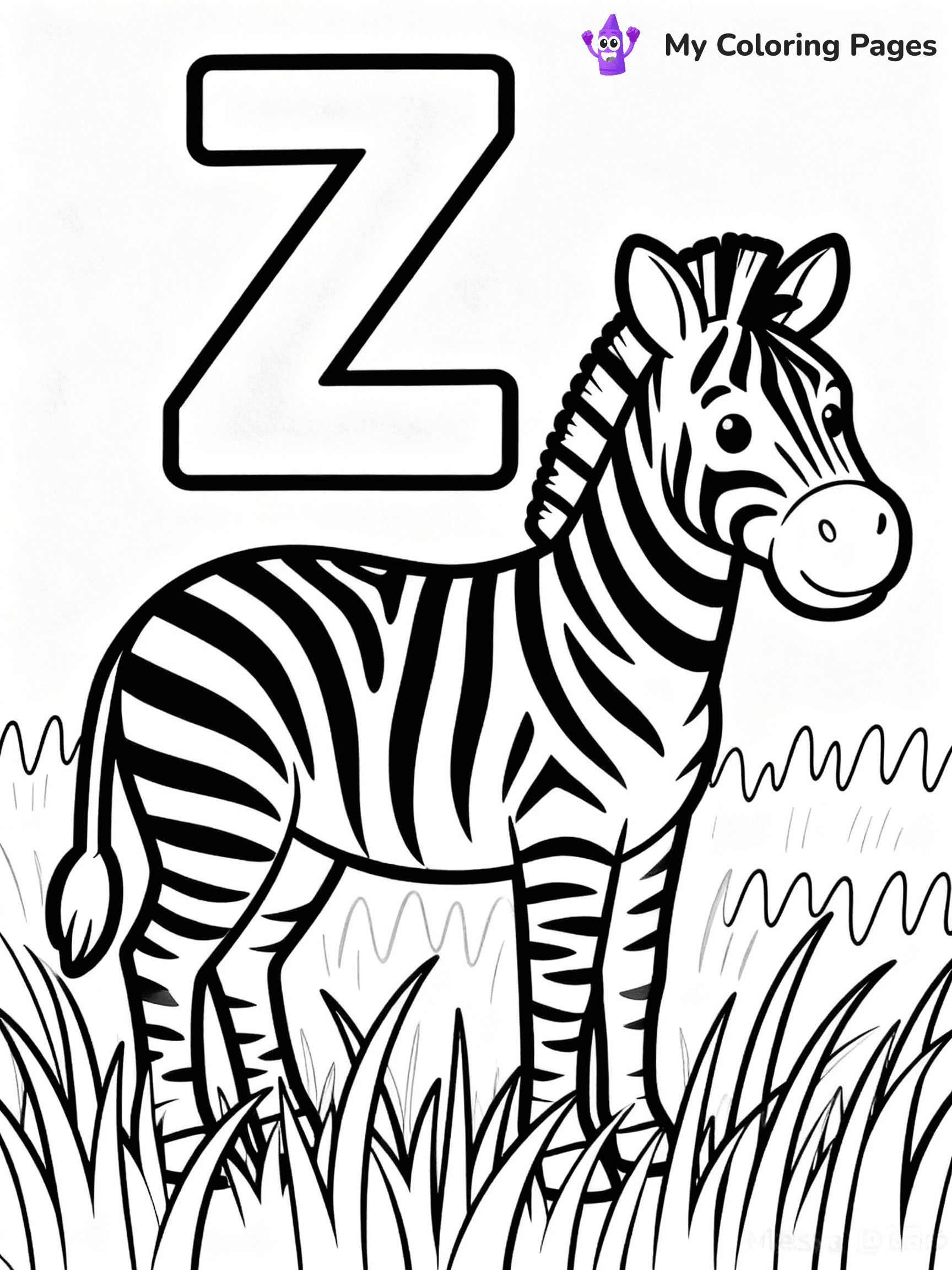 Letter Z Coloring Pages - 57