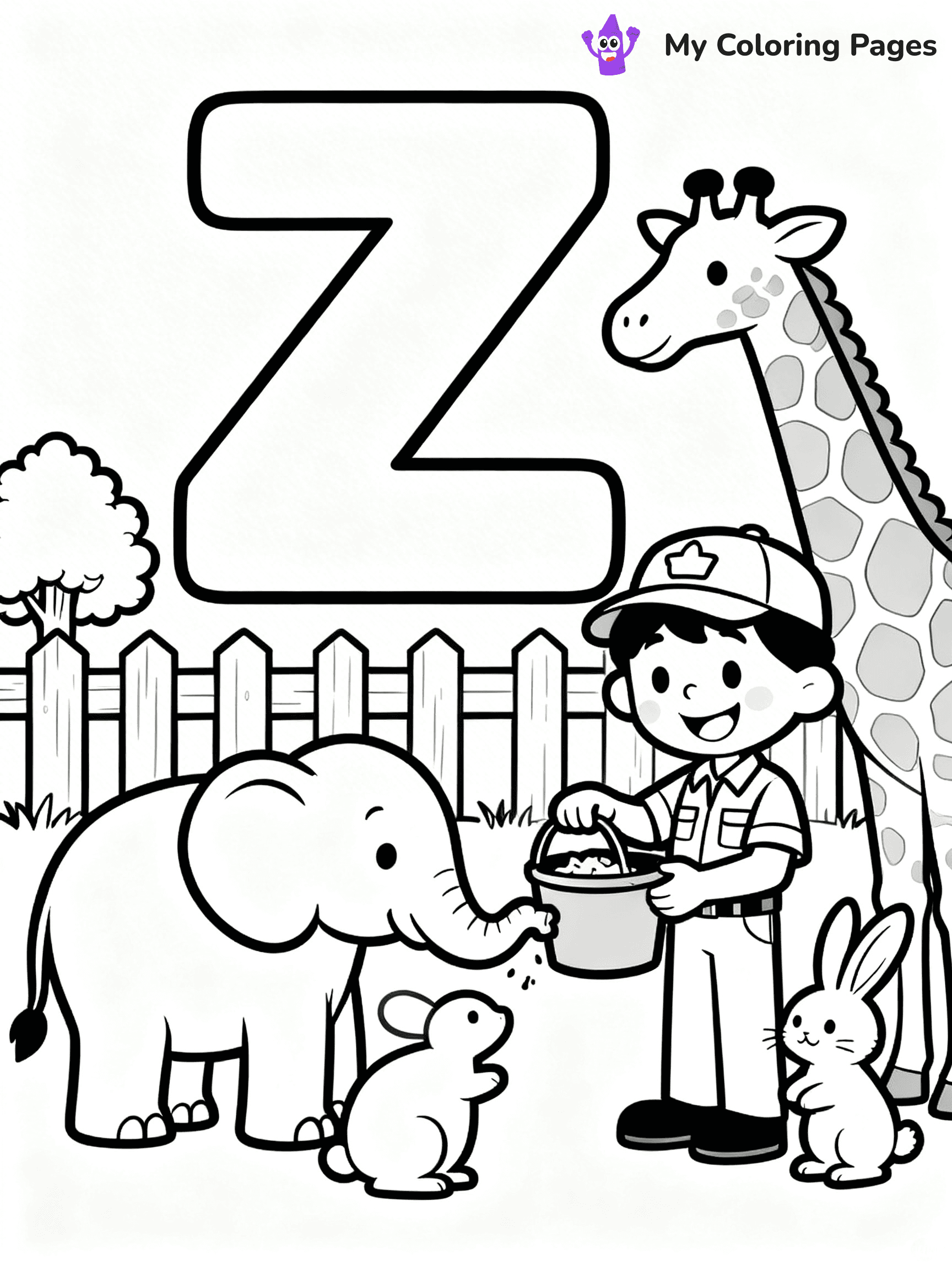 Letter Z Coloring Pages - 55