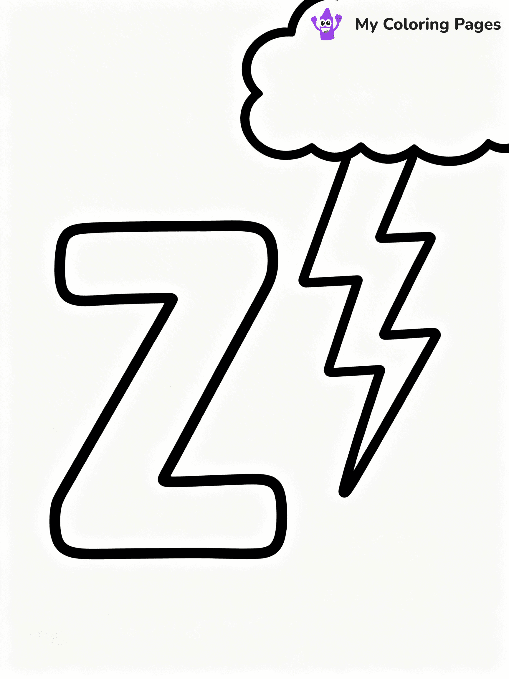 Letter Z Coloring Pages - 51