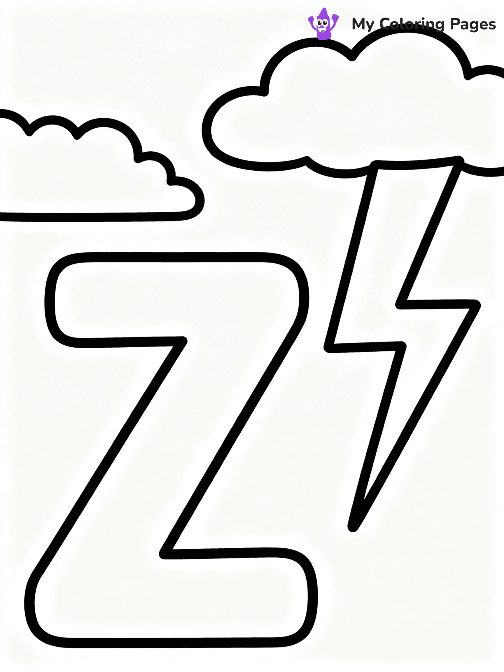 Letter Z Coloring Pages - 49