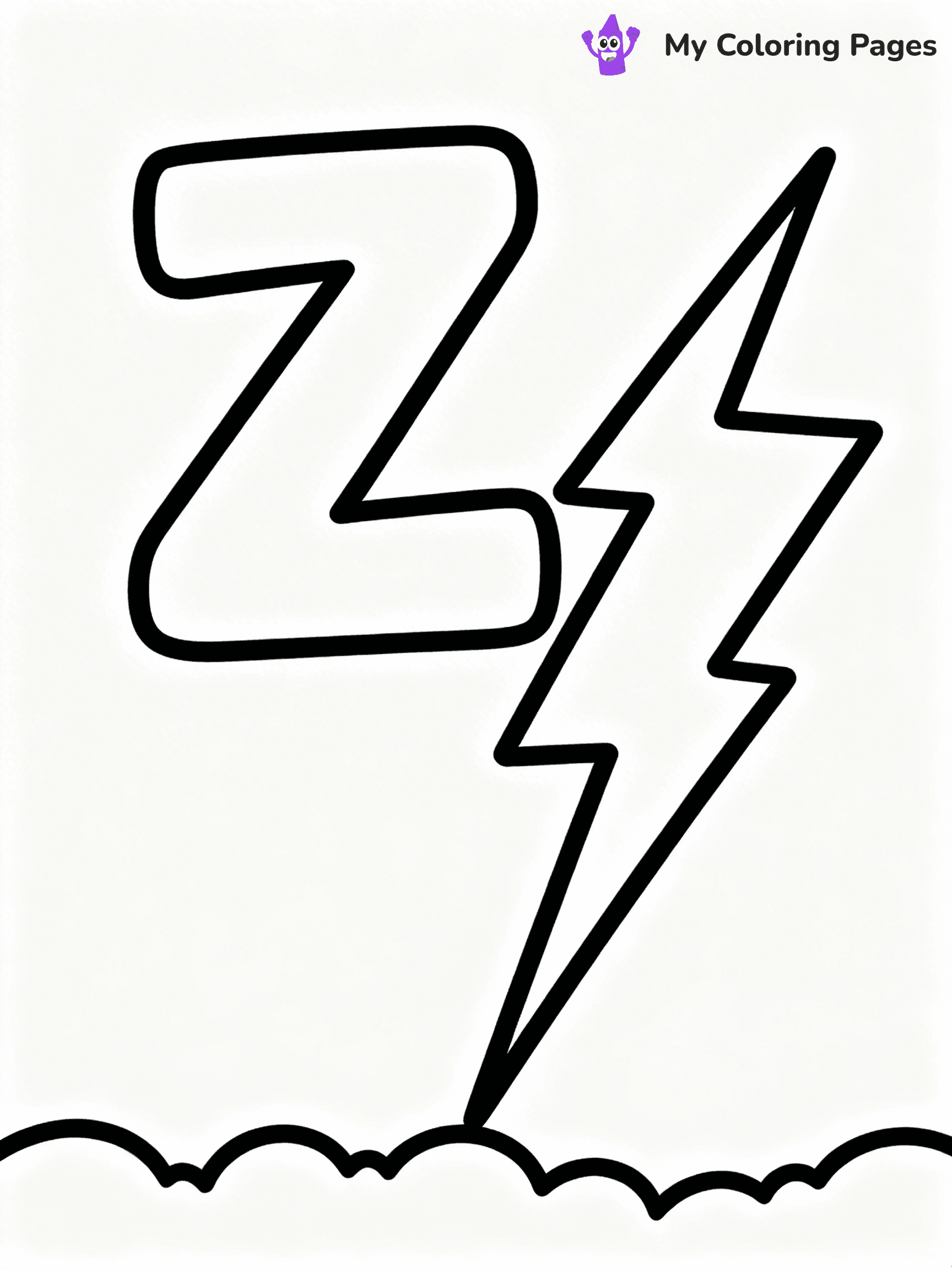 Letter Z Coloring Pages - 48