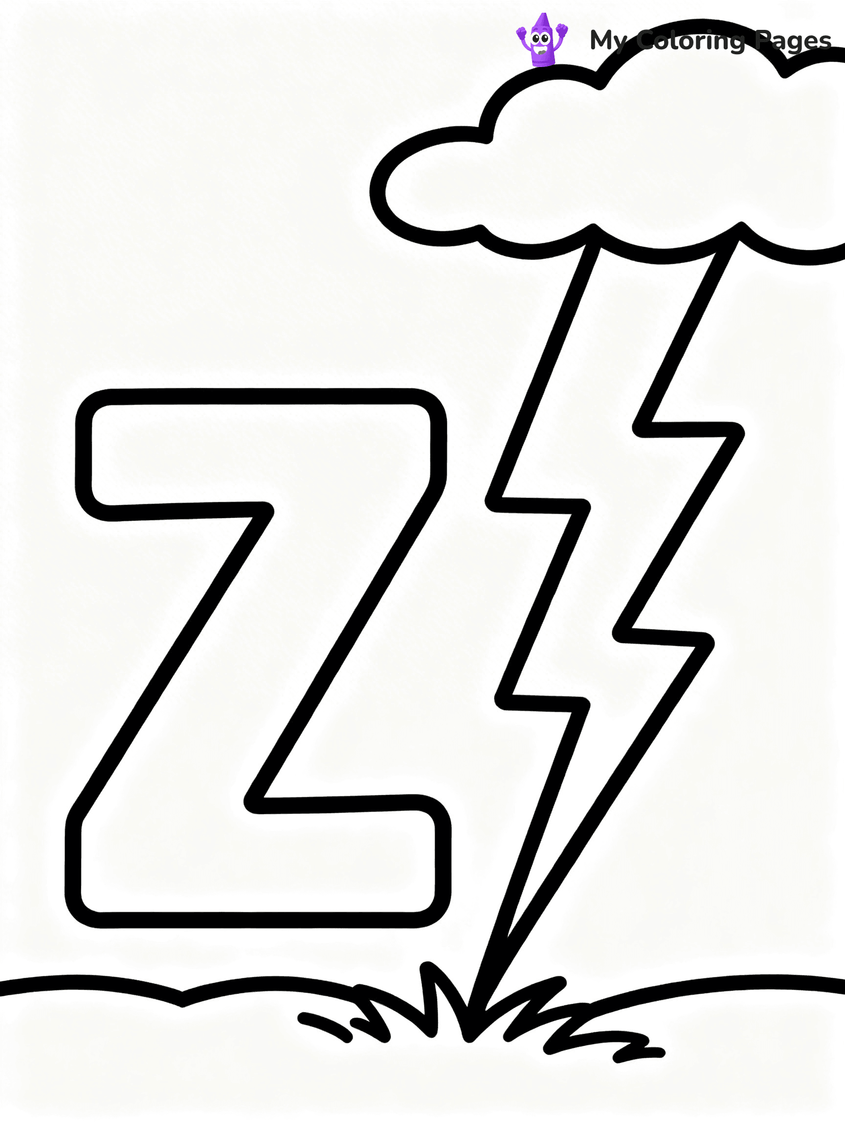 Letter Z Coloring Pages - 46
