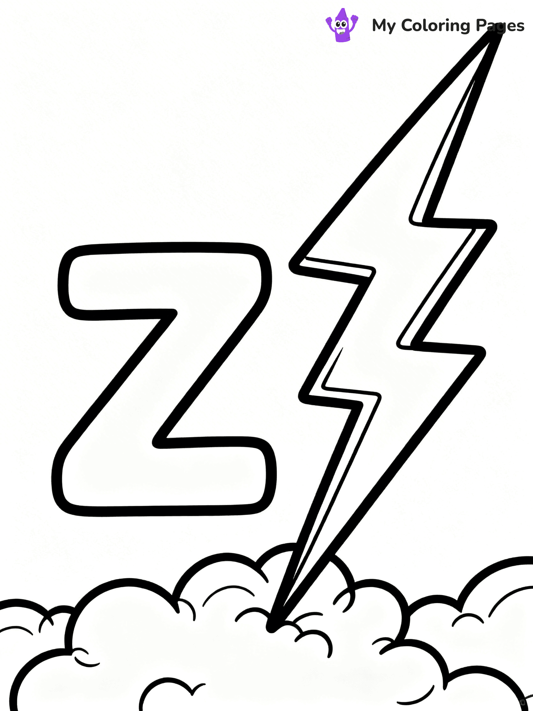 Letter Z Coloring Pages - 45