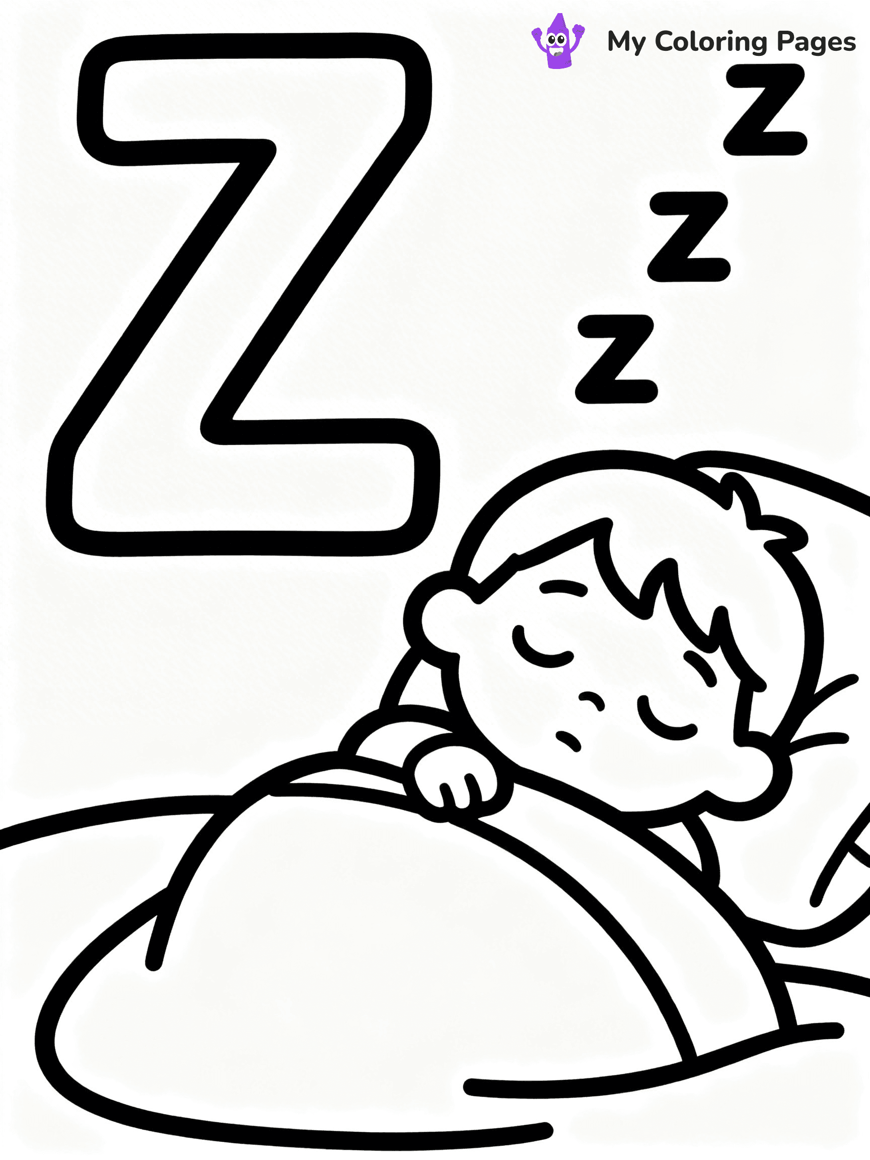 Letter Z Coloring Pages - 43