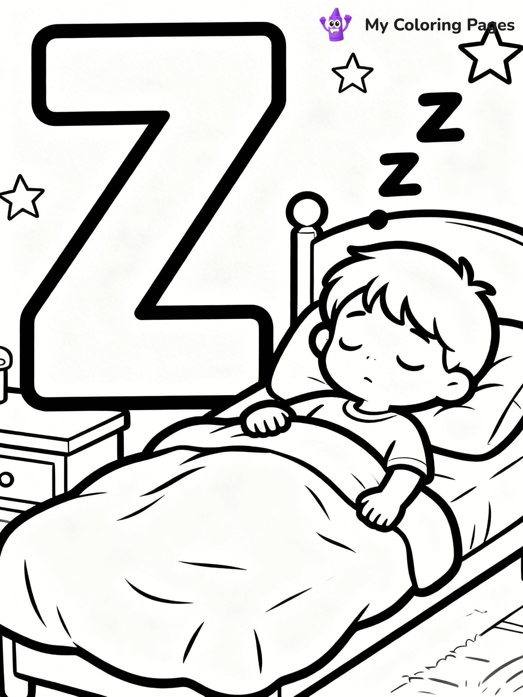 Letter Z Coloring Pages - 40