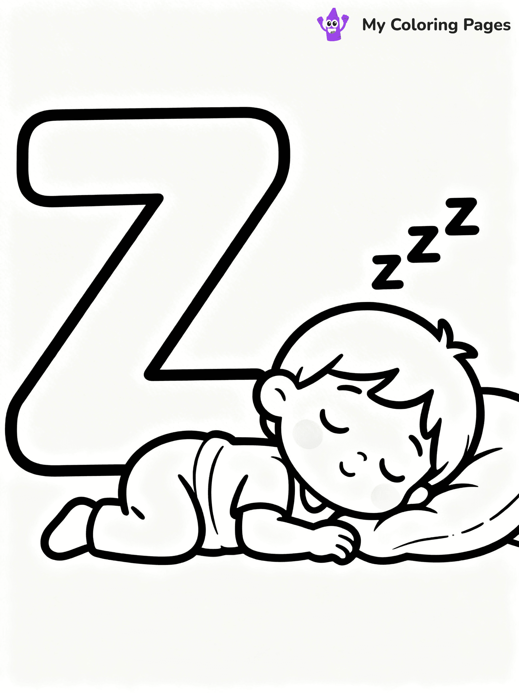 Letter Z Coloring Pages - 39