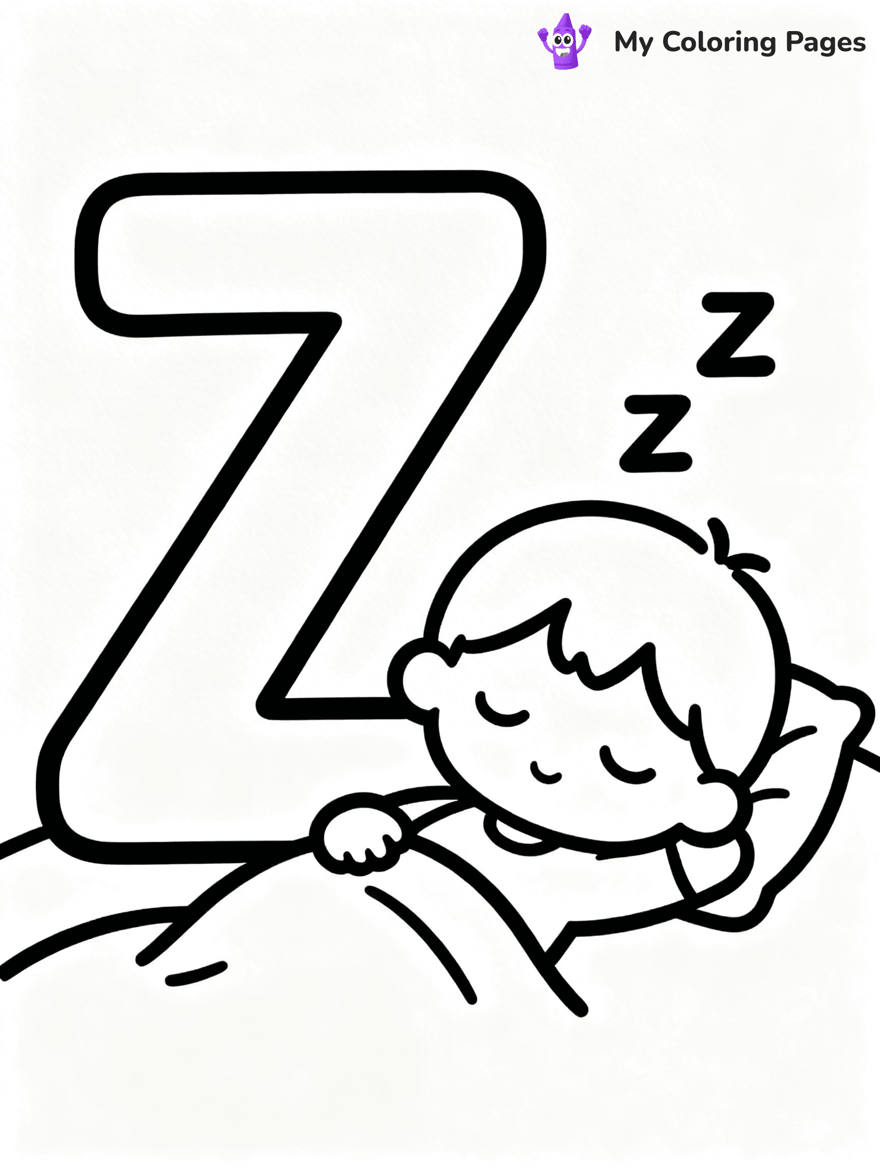 Letter Z Coloring Pages - 38