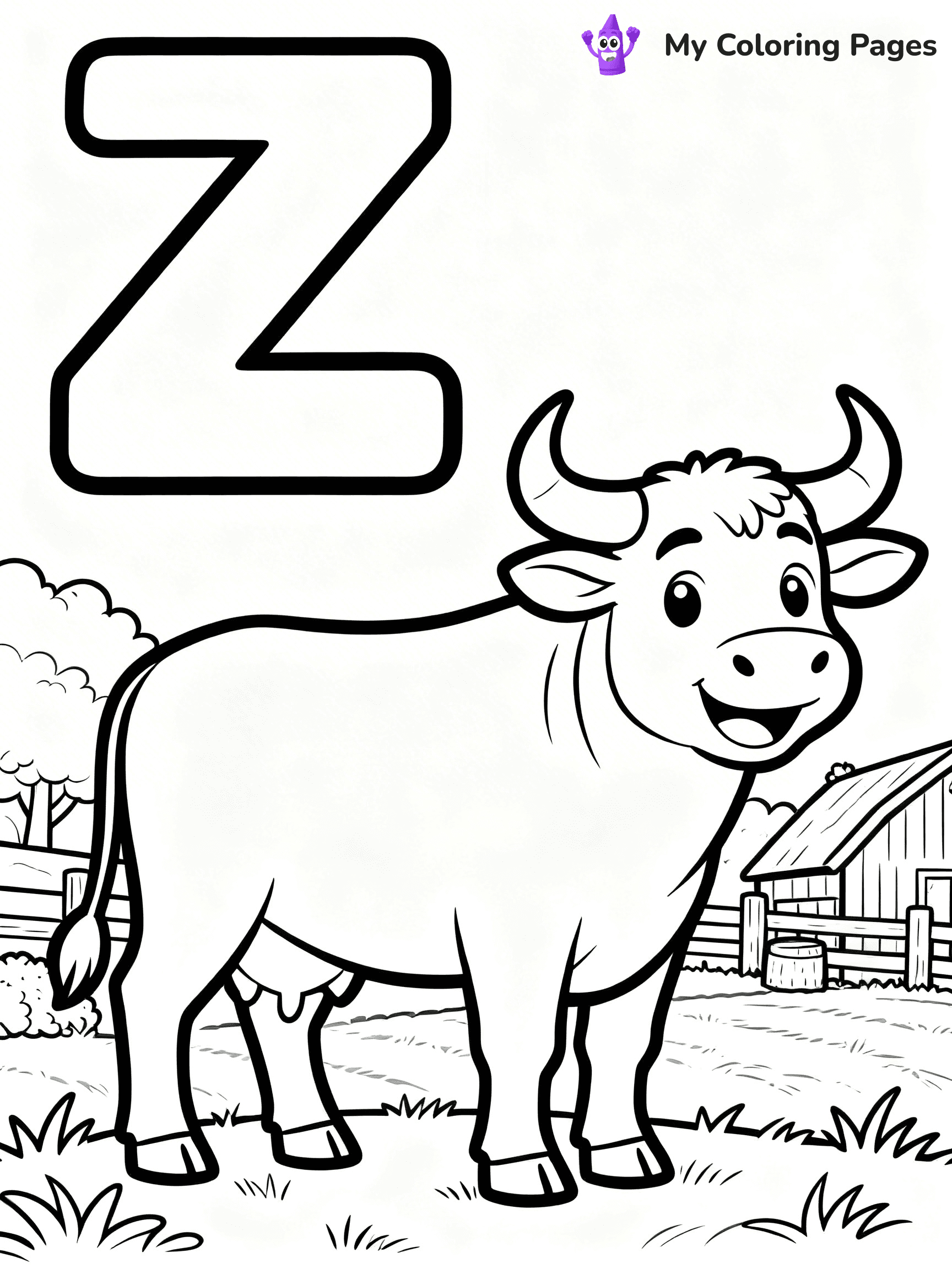 Letter Z Coloring Pages - 30