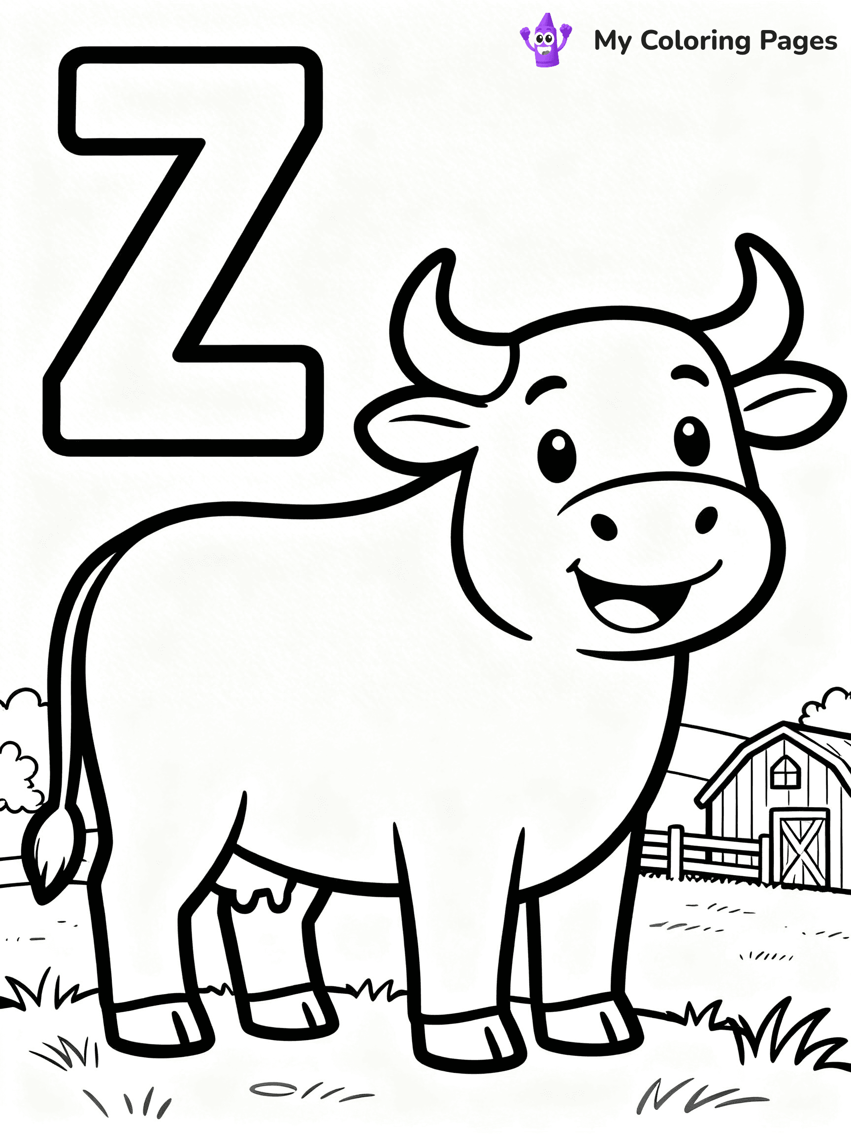 Letter Z Coloring Pages - 29