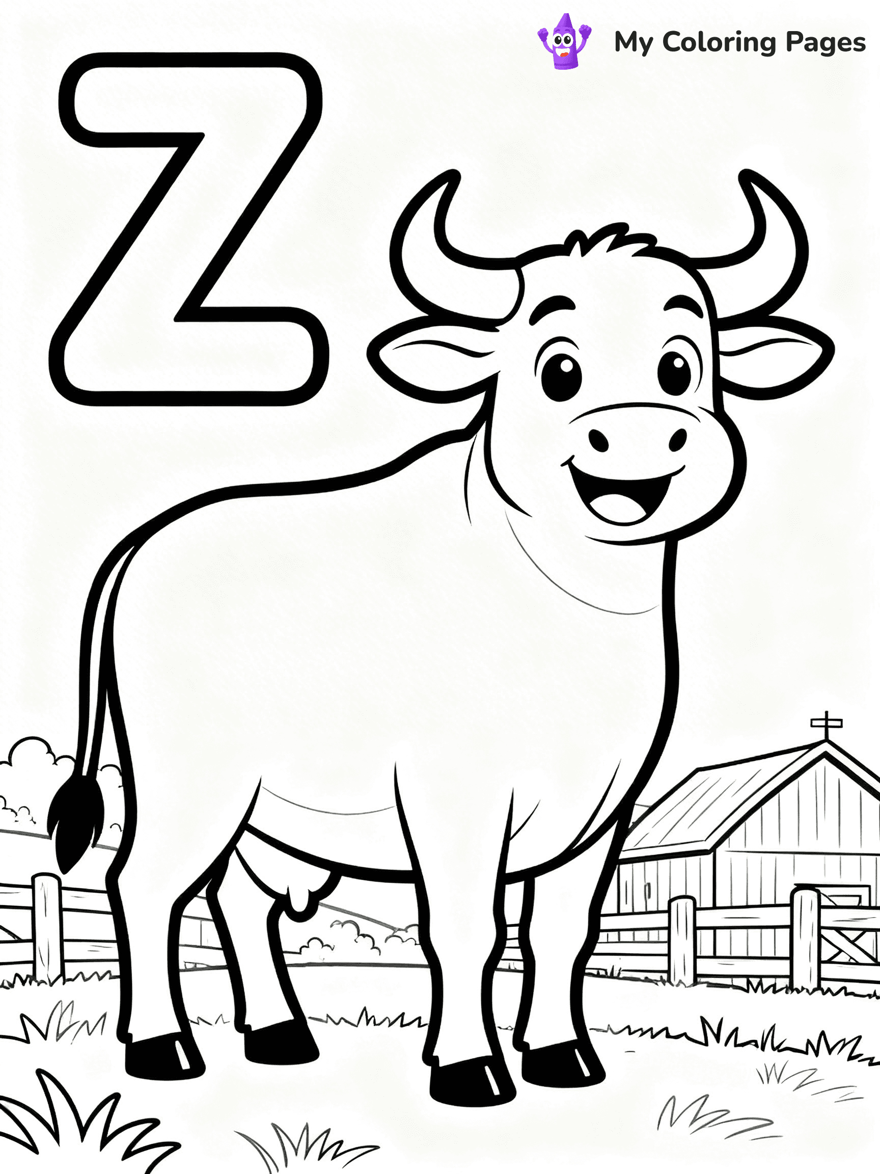 Letter Z Coloring Pages - 28