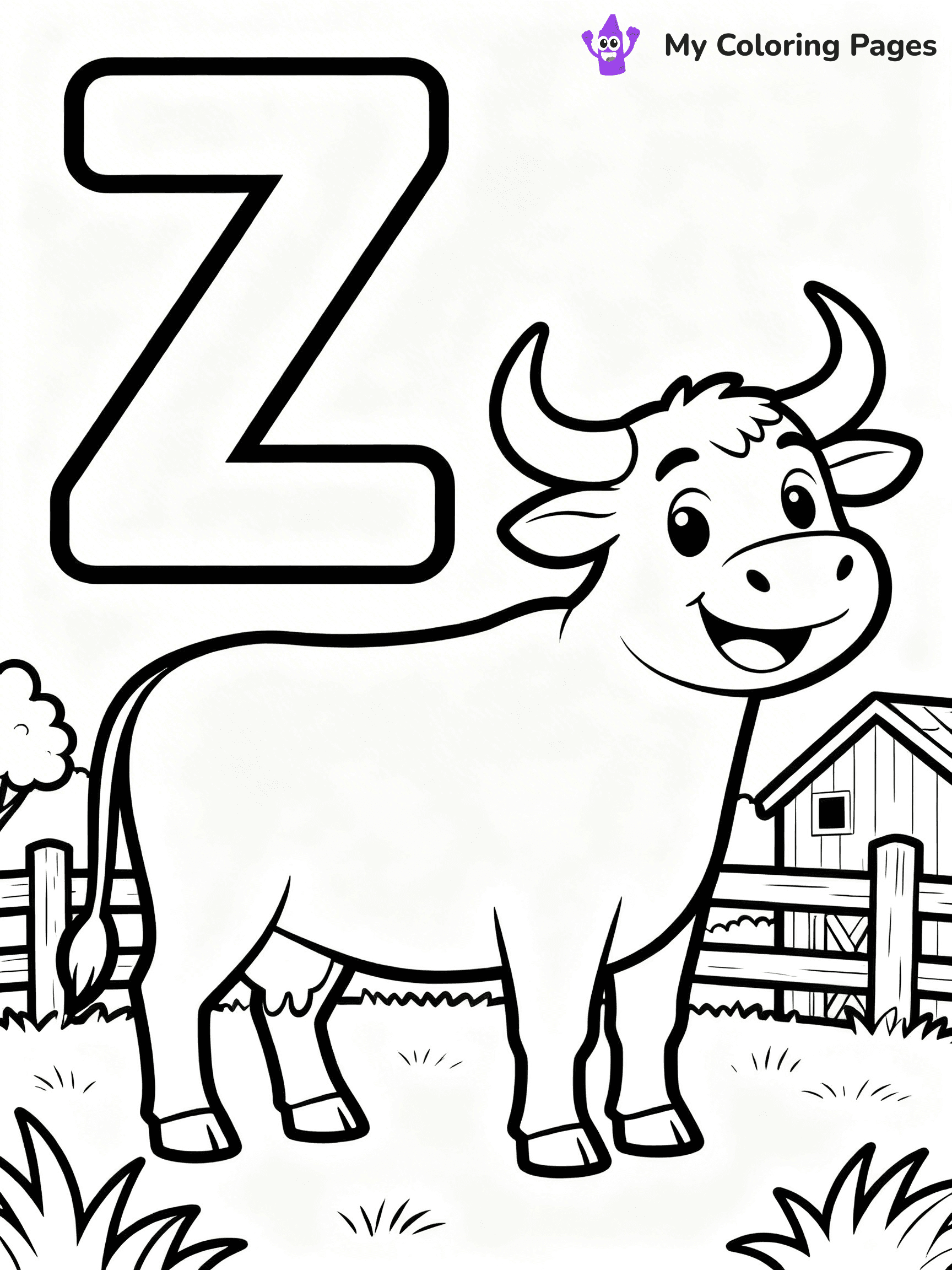 Letter Z Coloring Pages - 26
