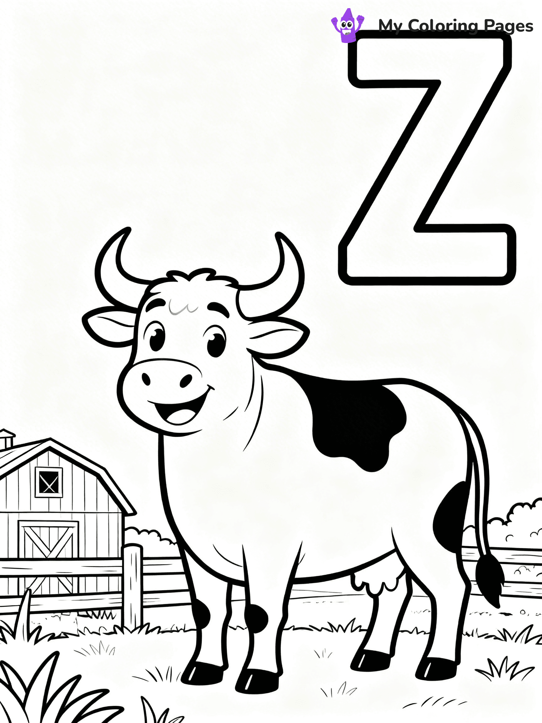 Letter Z Coloring Pages - 25