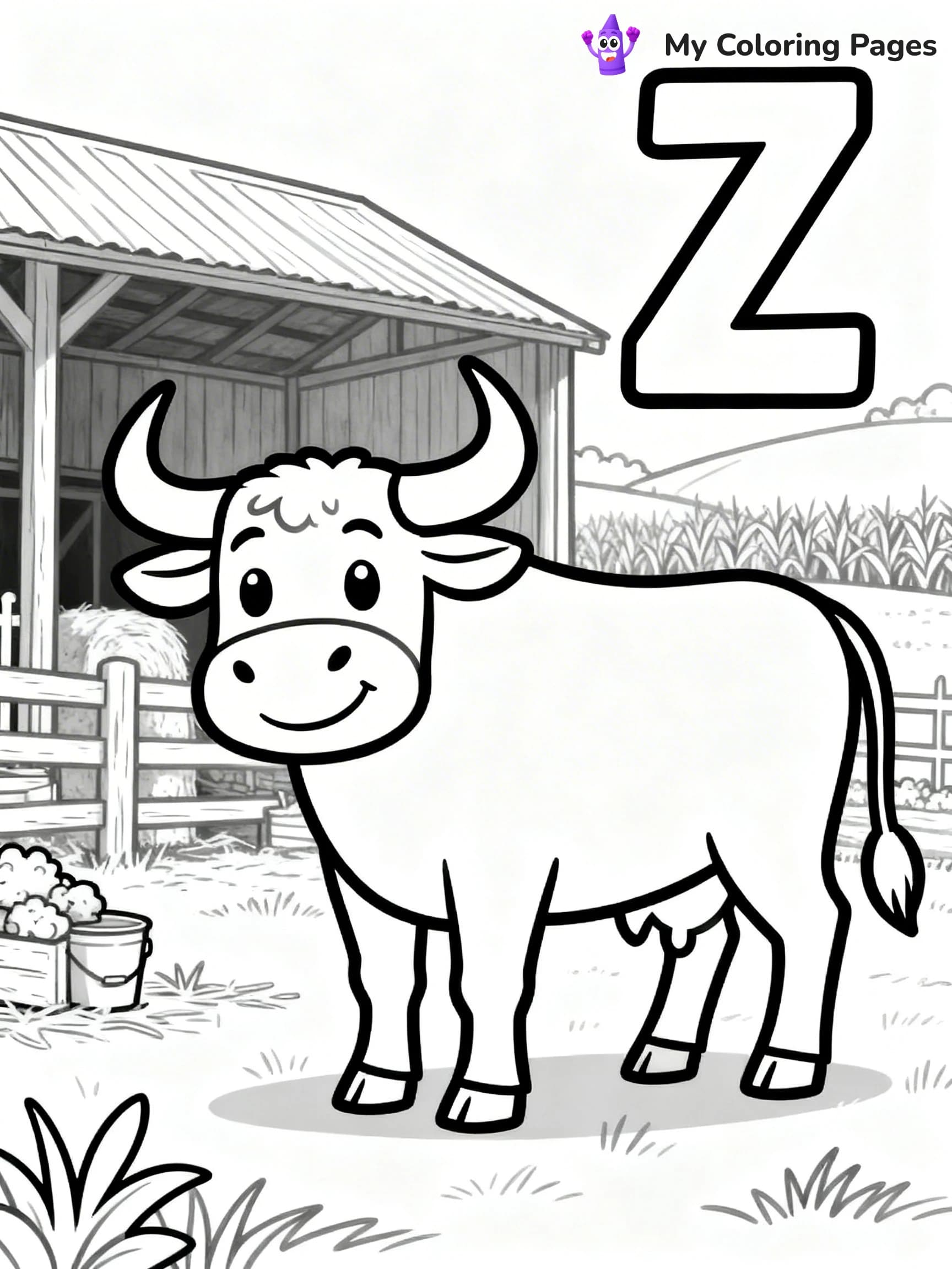 Letter Z Coloring Pages - 24