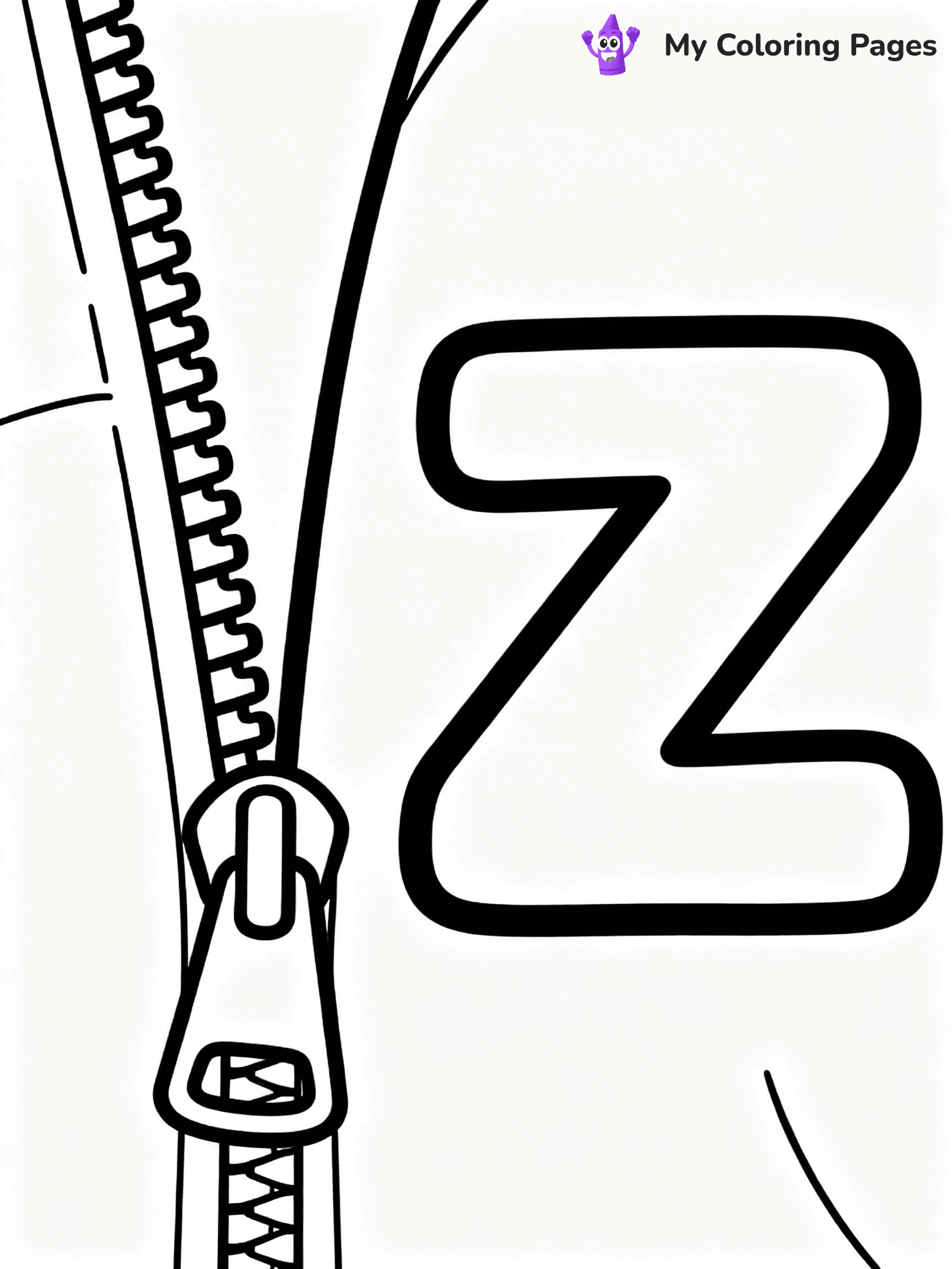 Letter Z Coloring Pages - 23