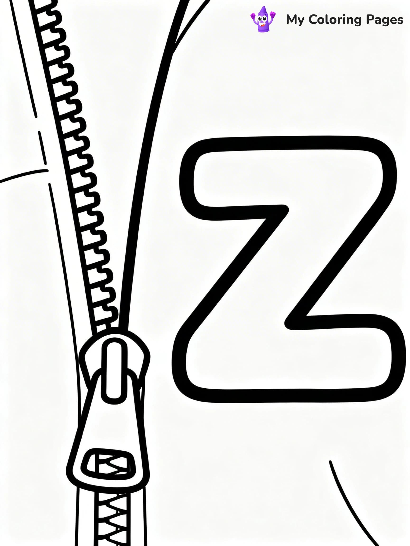Letter Z Coloring Pages - 23