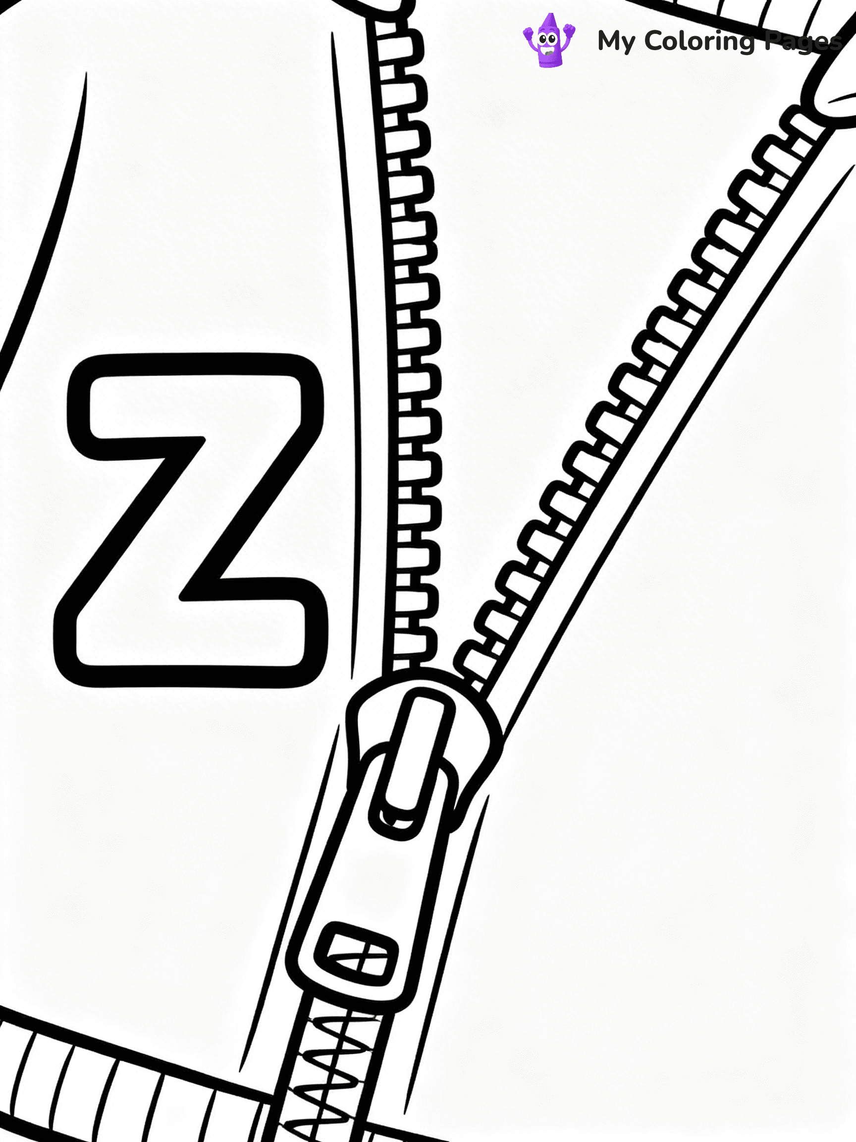 Letter Z Coloring Pages - 22