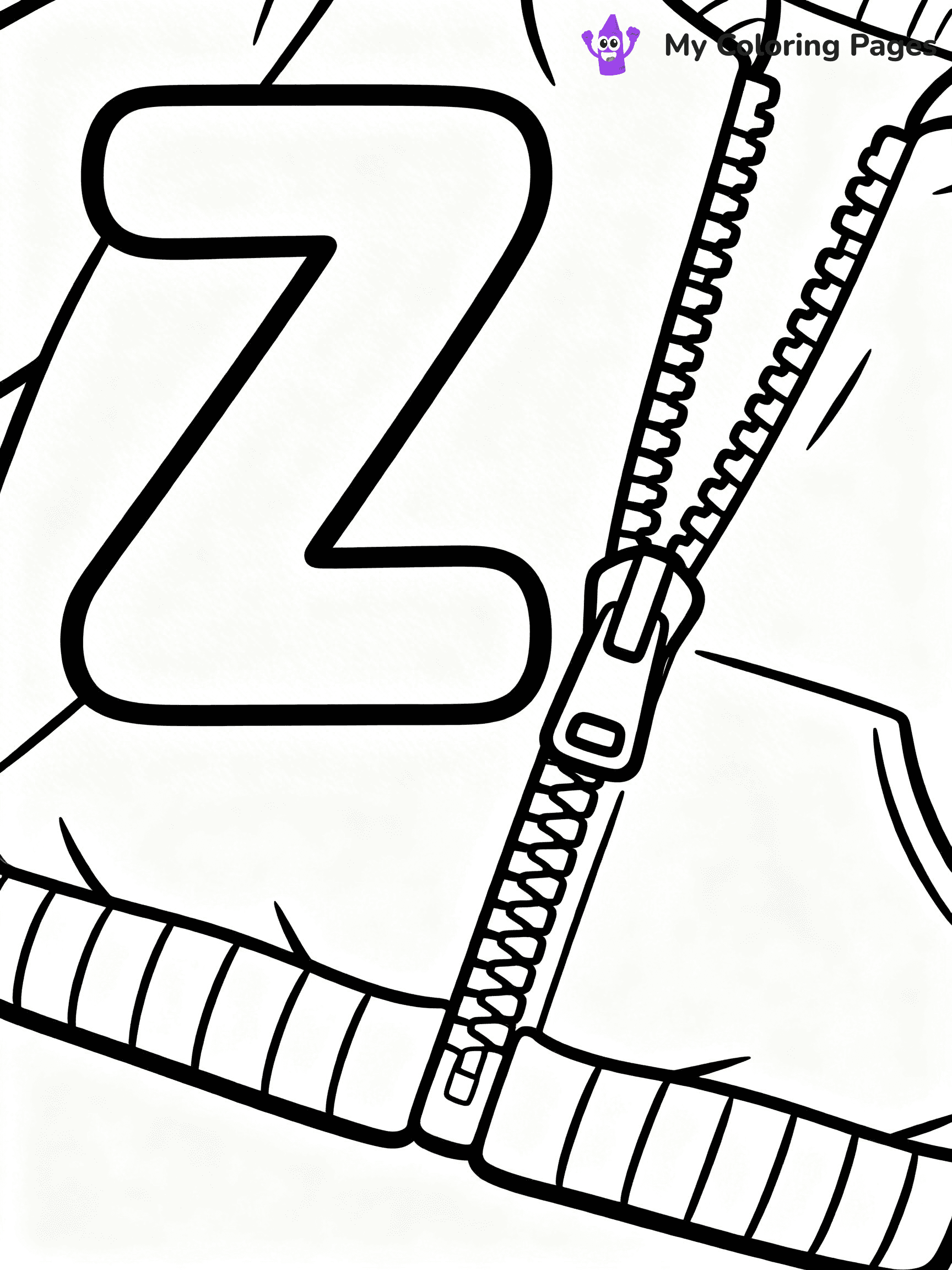 Letter Z Coloring Pages - 21